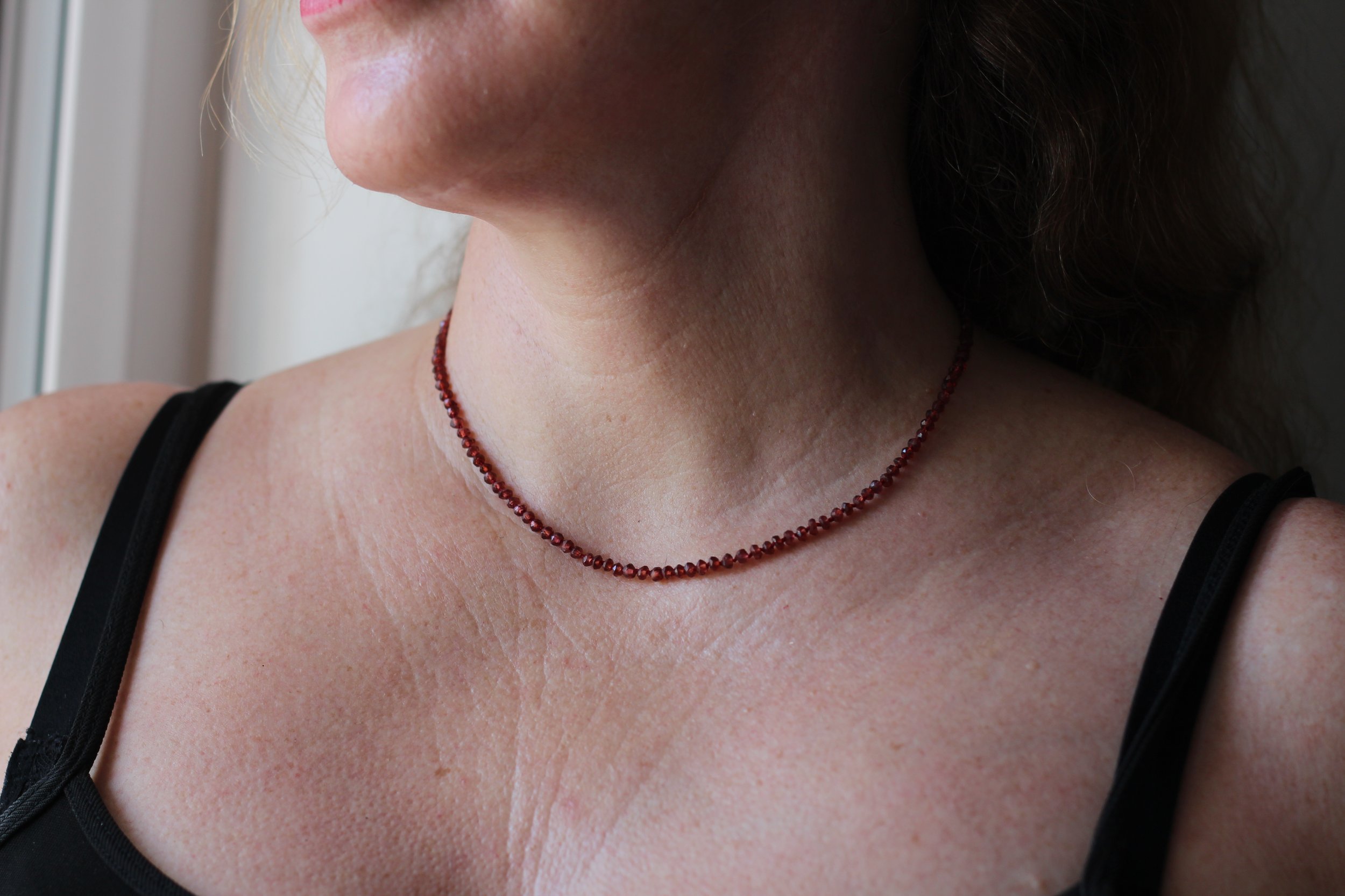 WAYFINDING— Garnet Gemstone Necklace