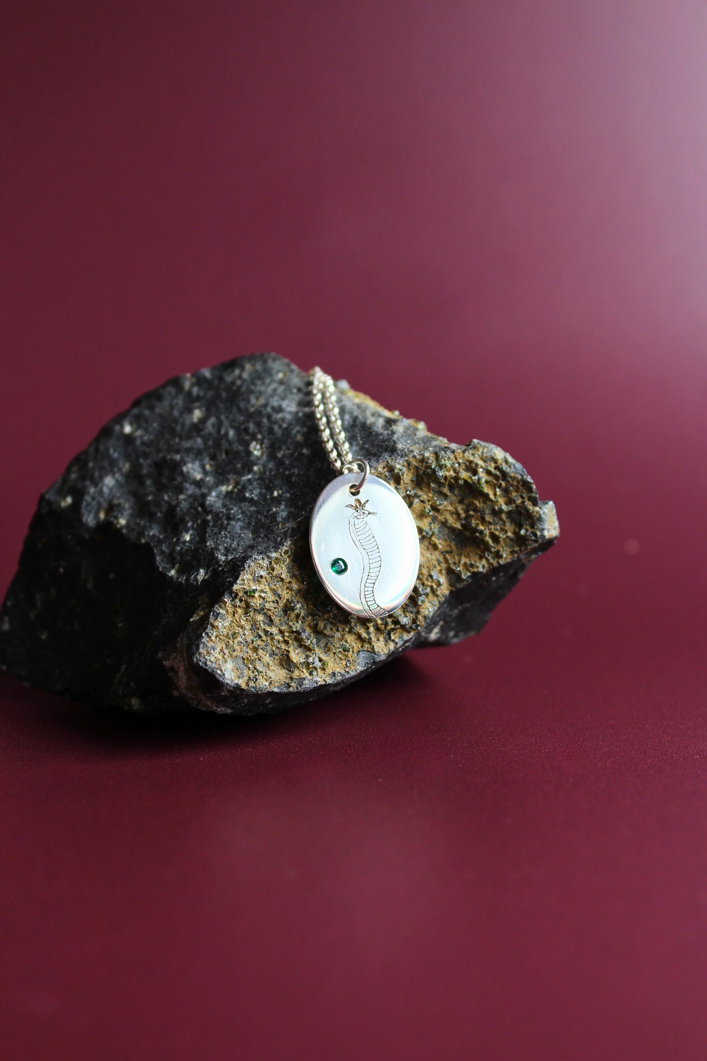Cleopatra cobra pendant emerald.jpg (Copy)