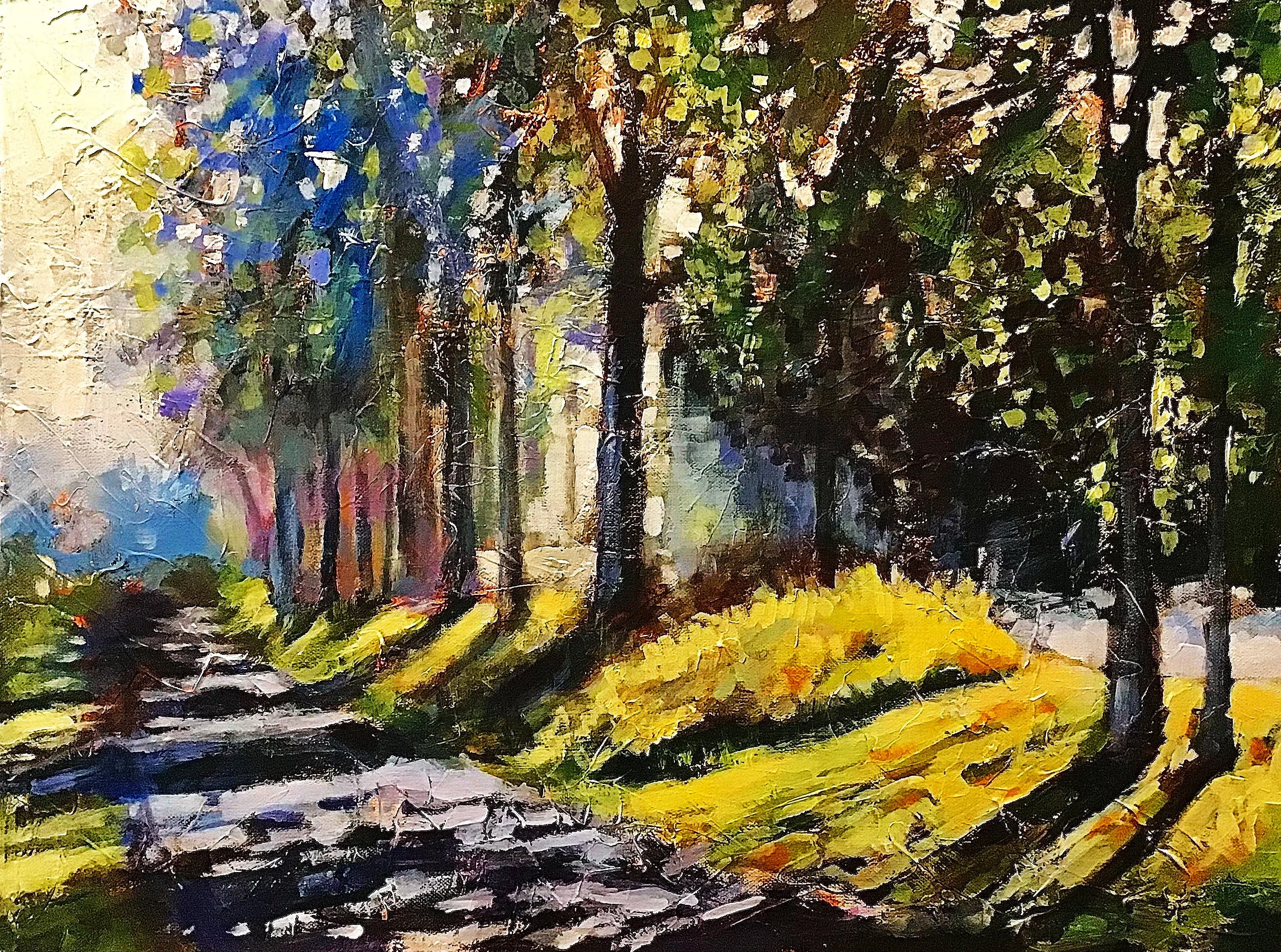 SOLD Glasshouse Morning, 2021, Acrylic on Canvas, 50x70cm