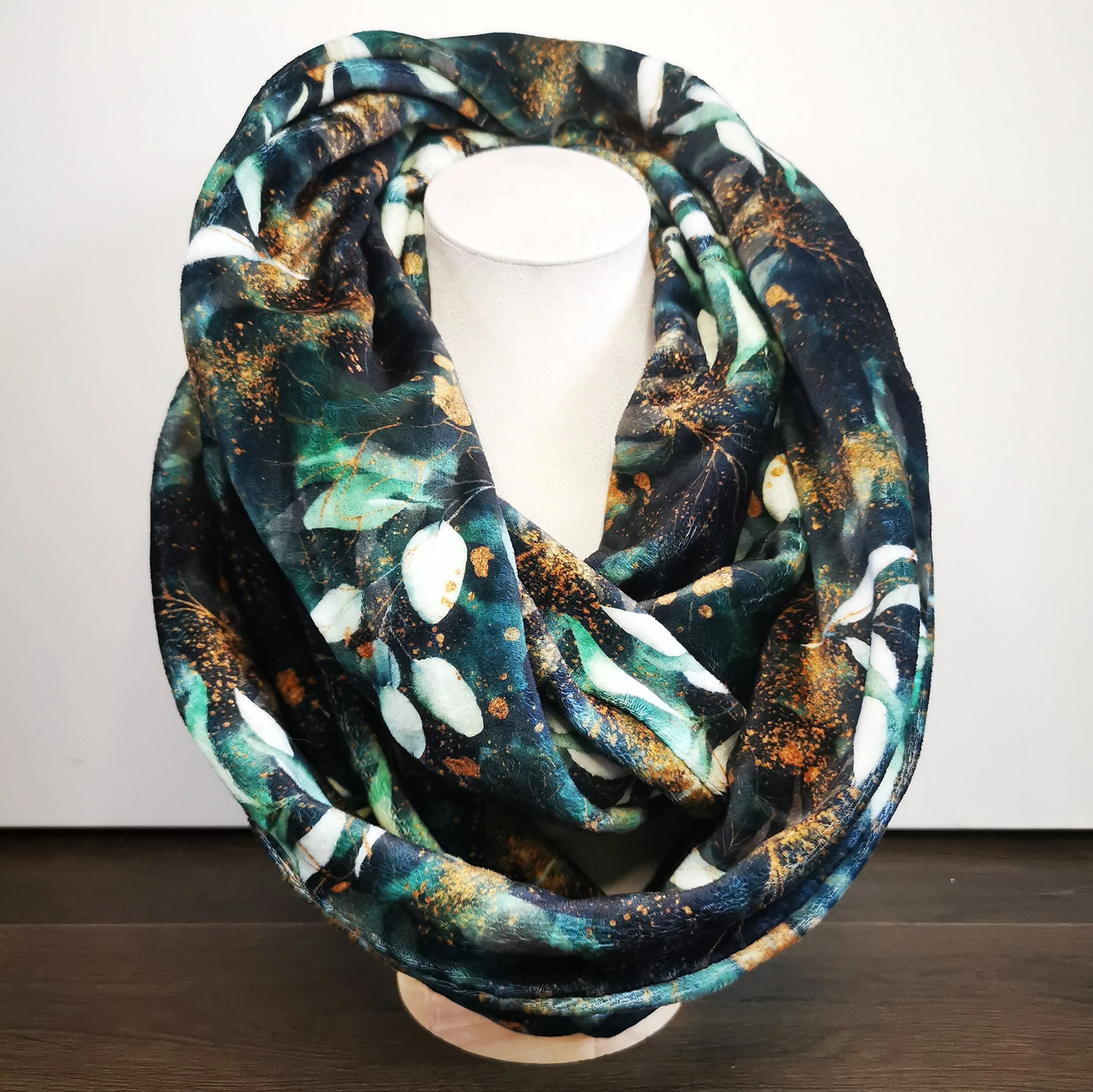 Gilded Forest Colour Infinity Scarf