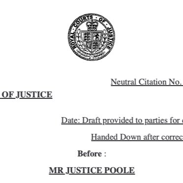 Published Judgement Reference