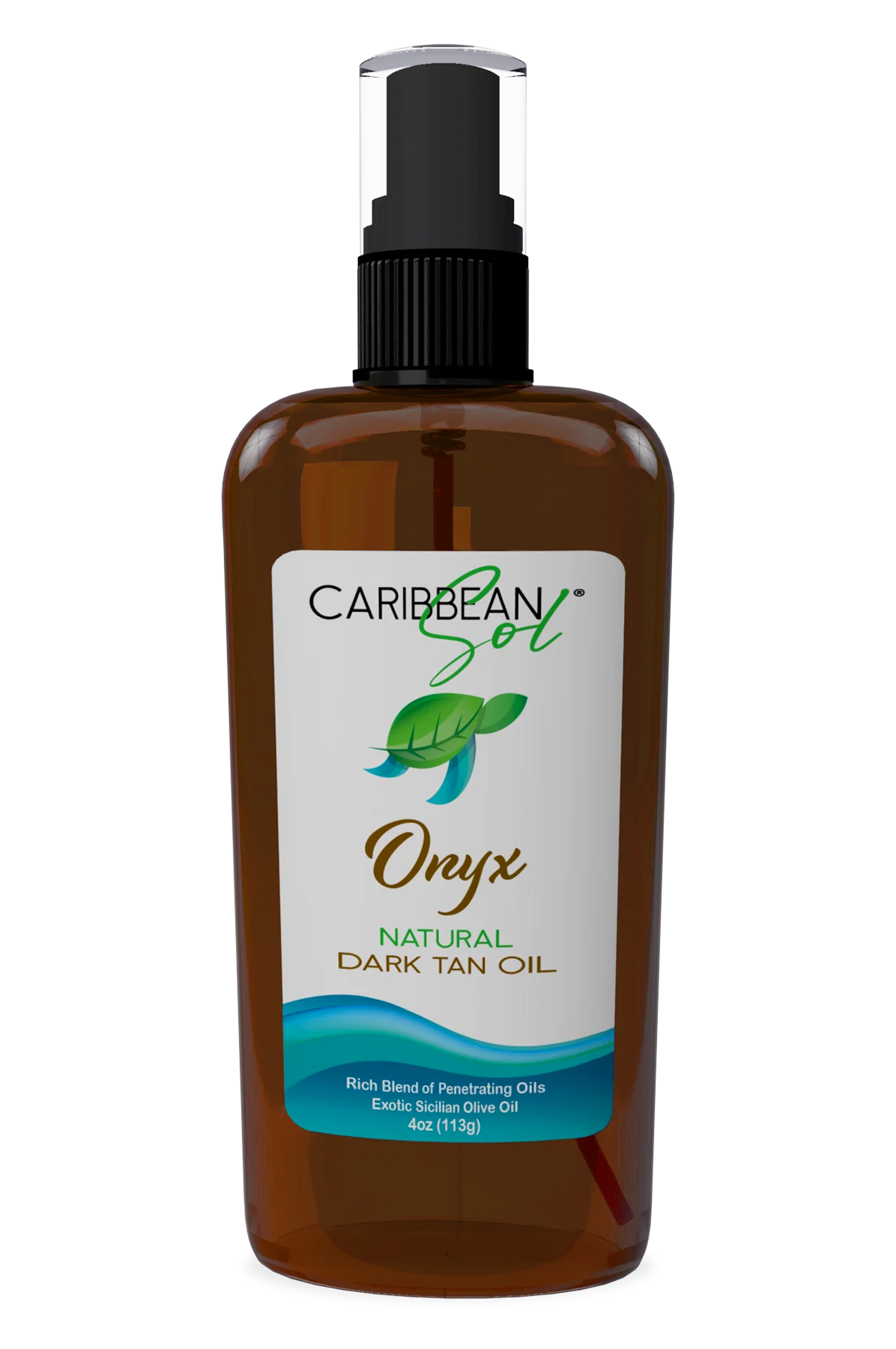 Caribbean Sol Onyx Natural Dark Tan Oil - 4oz