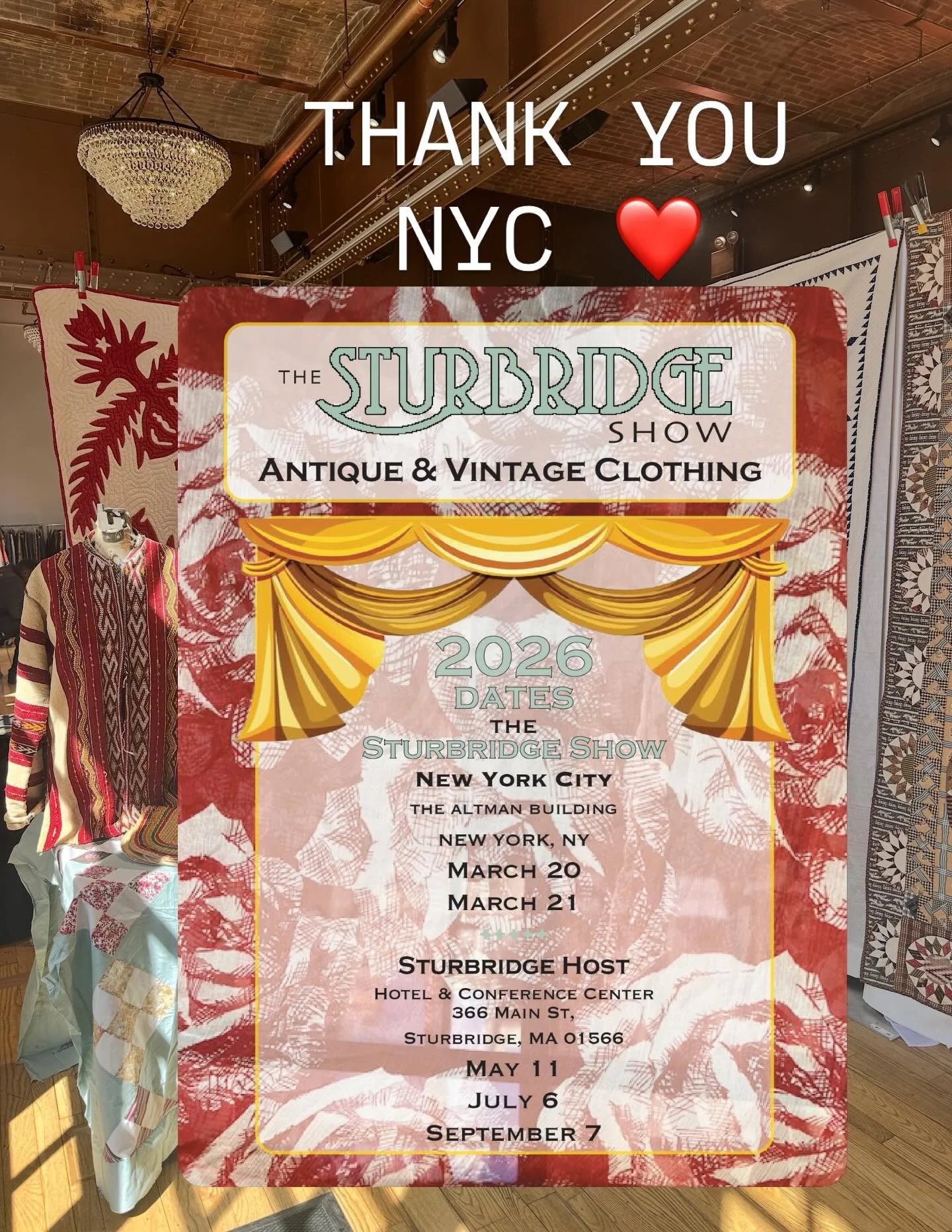 A huge THANK YOU from @honeymoonantiquesltd and the team to everyone who came out to shop and enjoy the show here in NYC, what a blast! 

〰️ Make sure to save the dates for our Brimfield Week shows, the next date is right around the corner 〰️MAY 11〰️