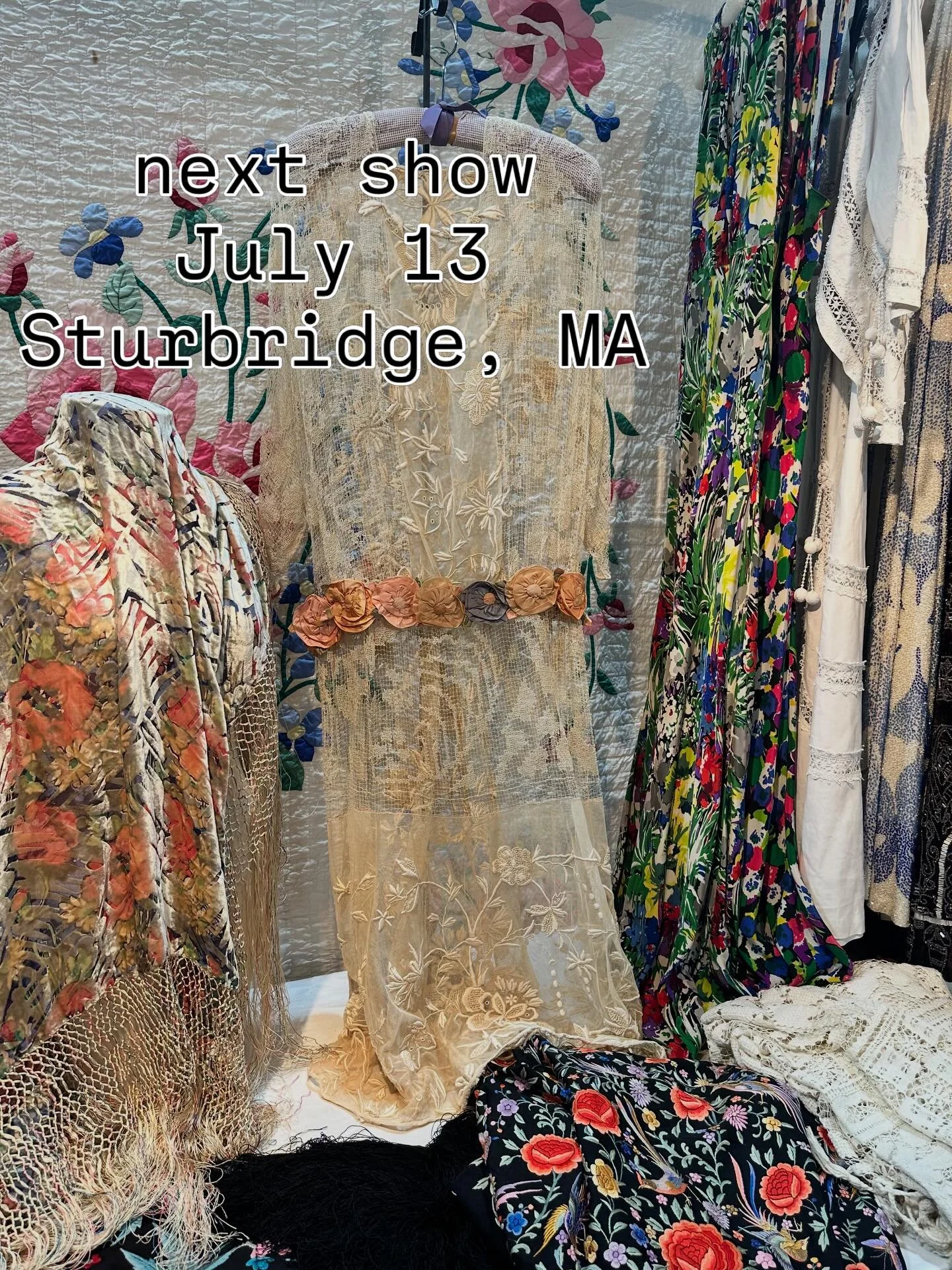 Save the Date! 👋

Our next show is July 13 in Sturbridge, MA. Summer Brimfield Week is a blast and it&rsquo;s the only show of the year where dealers can spread out enjoy the increase of space! To participate in the summer show please email David at