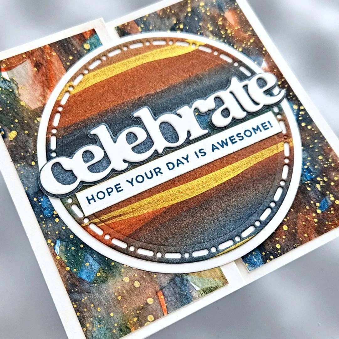 Simple Watercolour Techniques - Stripes and Ovals