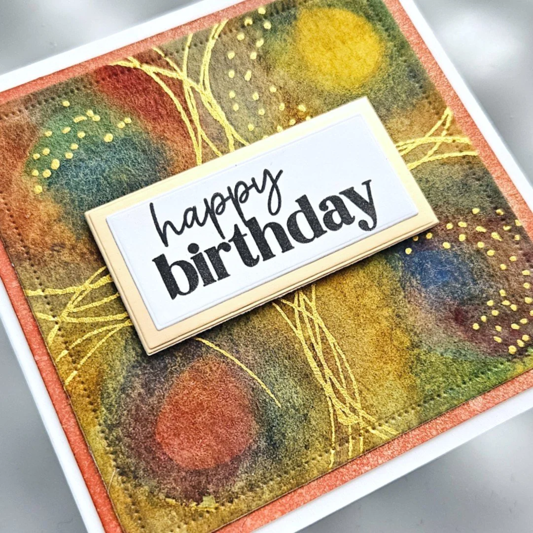 Cinnamon Roll Circles (Easy Watercolour Technique for Card Makers!)