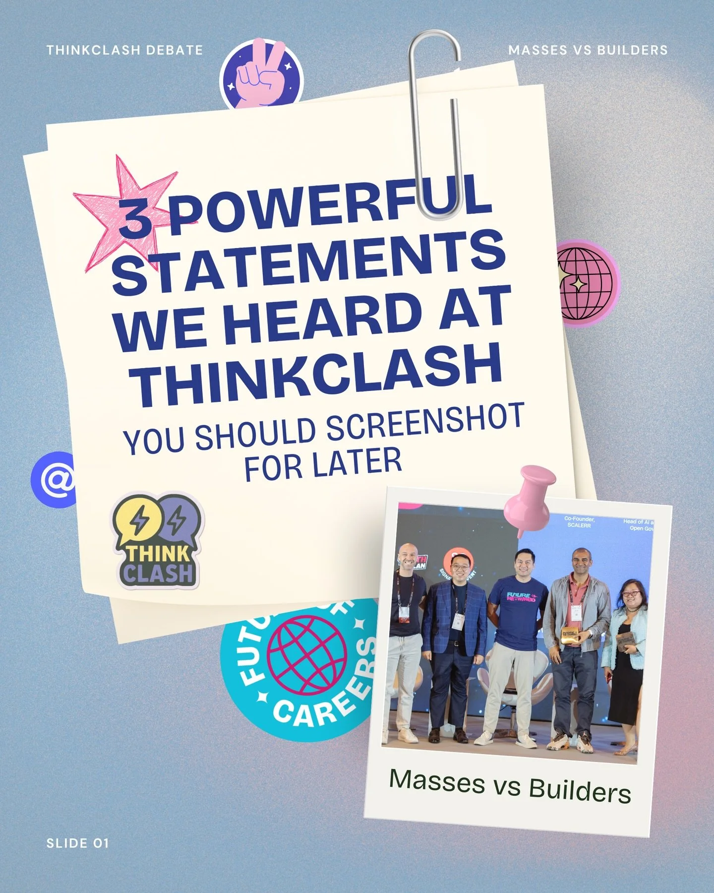 AI is changing how we work, build, and learn... but these three powerful statements from ThinkClash remind us what actually matters right now: clarity of thought, solving real problems, and building things that genuinely help people.

If you&rsquo;re