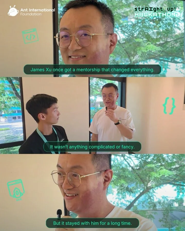 We heard this gem from James Xu, Head of International Sustainability Office at Ant International Foundation.

You don&rsquo;t find yourself first, you become someone along the way.

So, don't overthink it, and just say yes to opportunities.

#straig