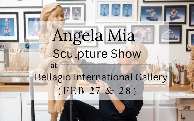 Sculpture Gallery Show - Live Sculpting at Bellagio International Gallery (DAY 1)