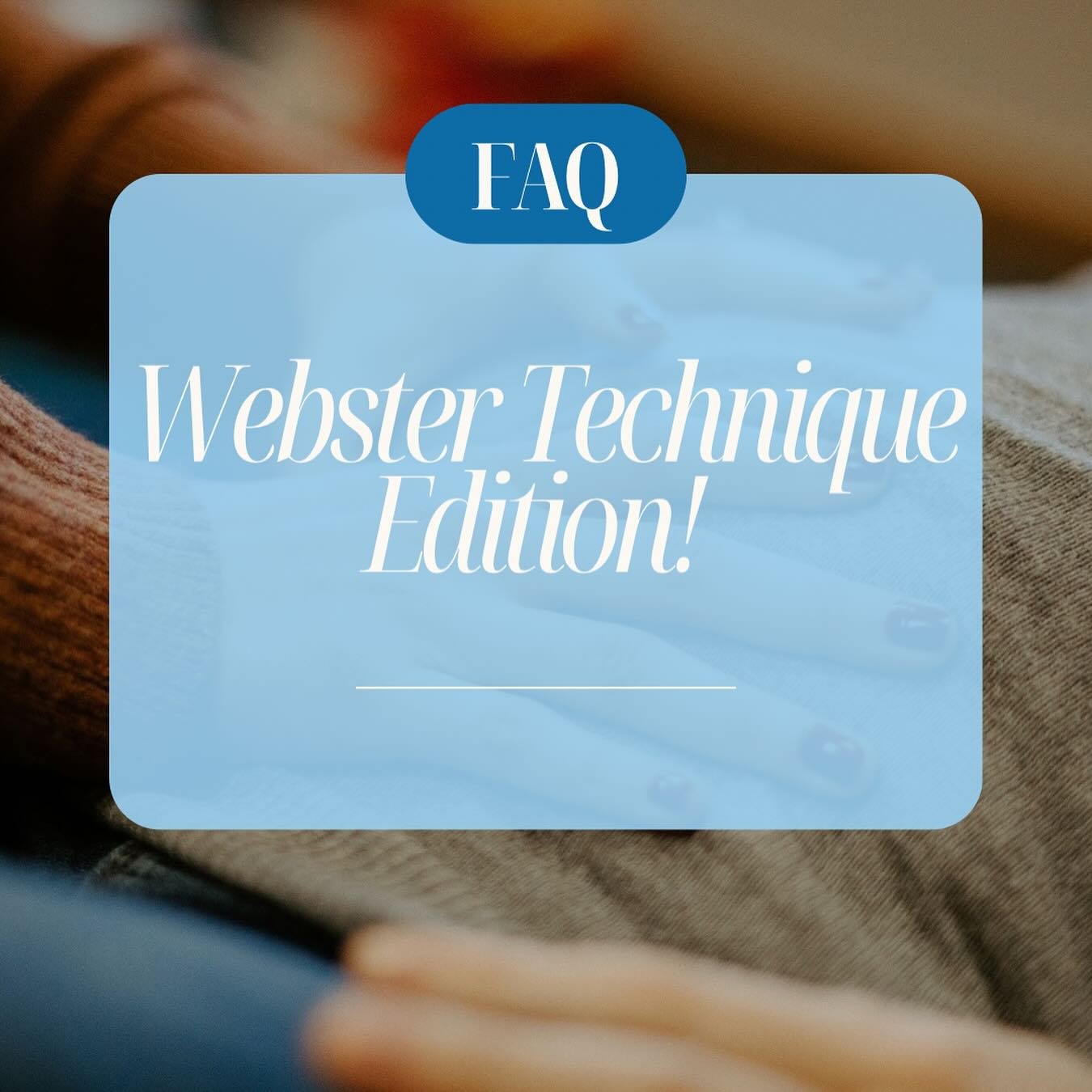 Did you know we start doing Webster technique on our pregnant mamas as soon as they tell us they are pregnant? Sometimes we even do it in preparation for pregnancy! 🤰🏻

A common misconception is that Webster technique is only meant for women with b
