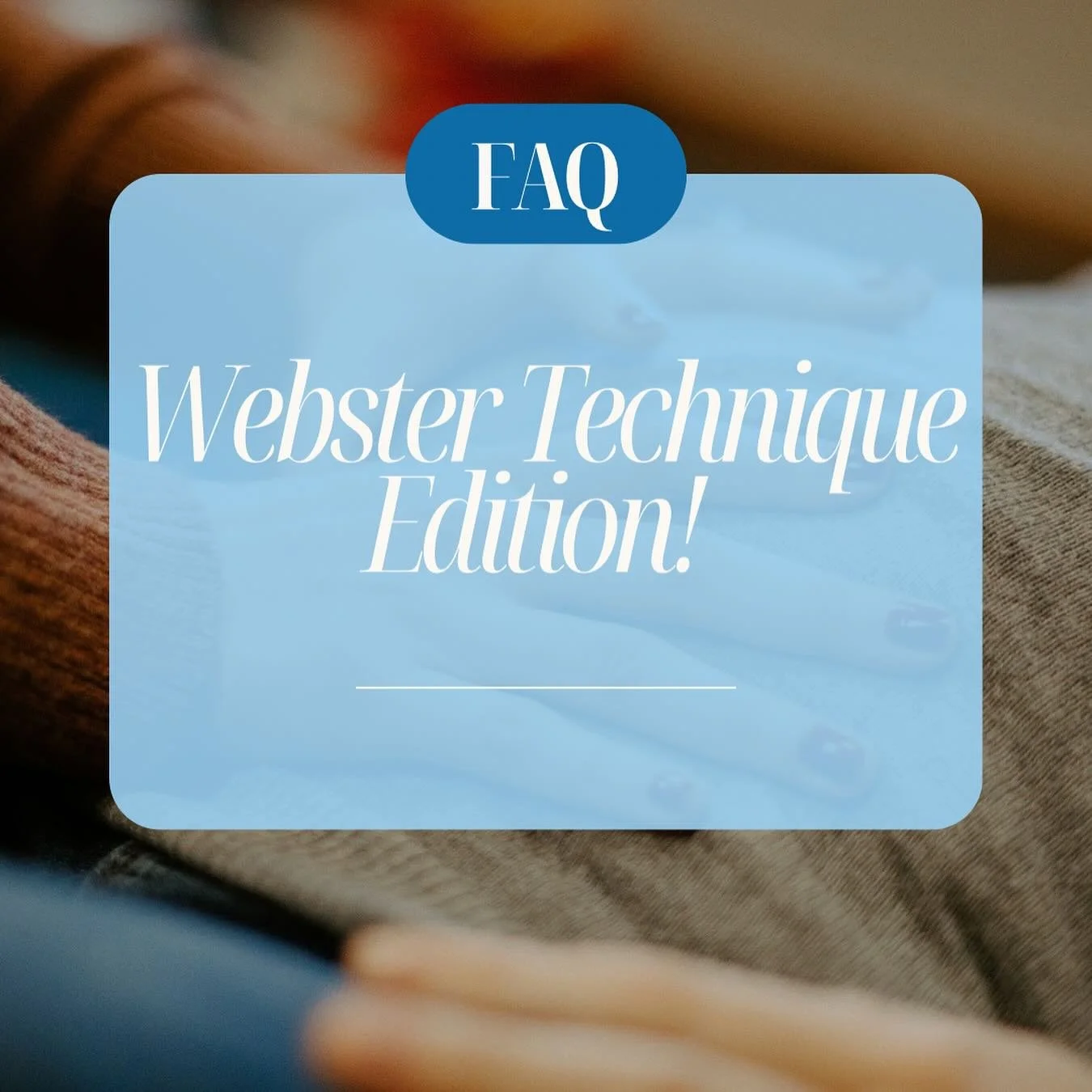 Did you know we start doing Webster technique on our pregnant mamas as soon as they tell us they are pregnant? Sometimes we even do it in preparation for pregnancy! 🤰🏻

A common misconception is that Webster technique is only meant for women with b