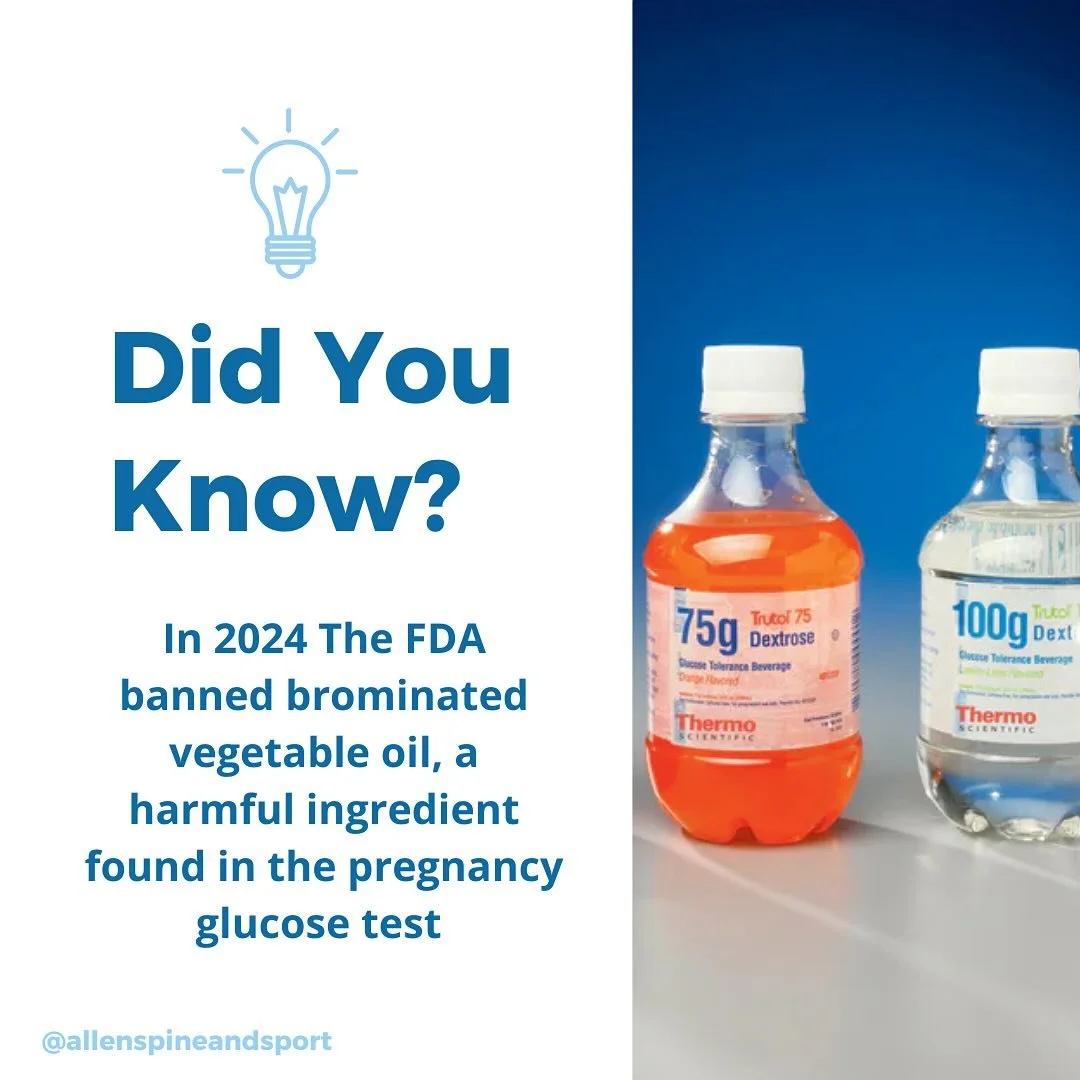 A smoothie. Orange juice &amp; a banana.
Jelly beans...

These are just a few real food options when having a 1 hour glucose challenge !

You don&rsquo;t have to drink the orange Glucola drink, which contains brominated vegetable oil (flame retardant