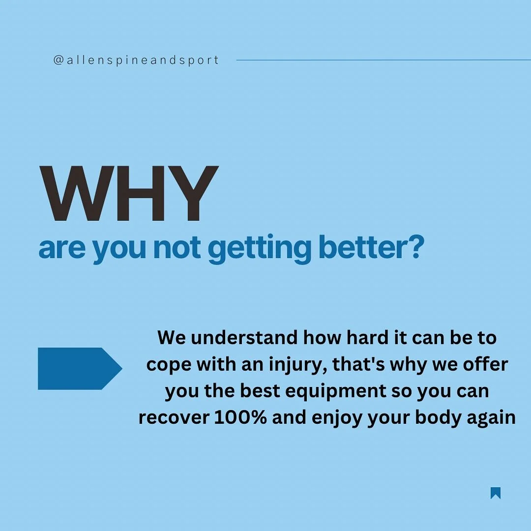 Feeling stuck in your recovery journey❓

Not every injury is alike, and neither should be your treatment plan. If you&rsquo;re hitting roadblocks, you&rsquo;re not alone. 

Here are some common reasons why your current plan might not be hitting the m