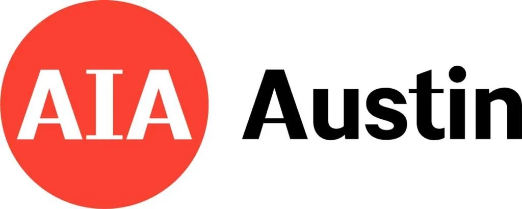 A logo featuring a red circle with the text 'AIA' in white, next to the word 'Austin' in black.