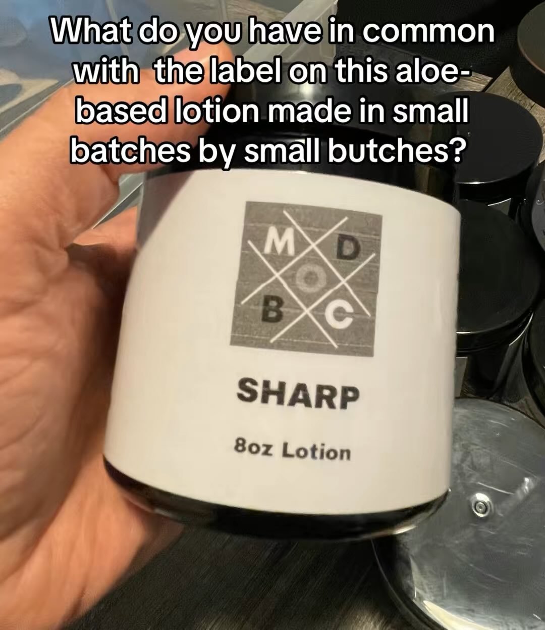 Our aloe-based lotions come in 8-oz jars now, so it&rsquo;s easier to get that last bit. #upgrade #lotion #smallbatch #smallbutch #mocbod