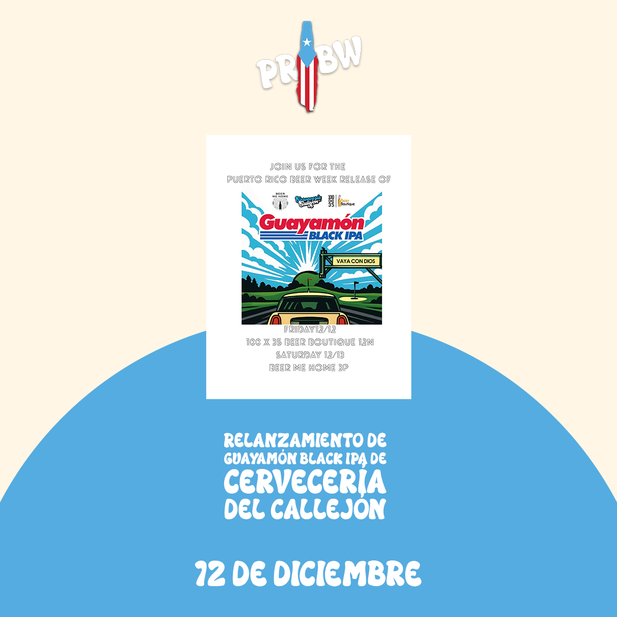 Relanzamiento de Guayamón Black IPA de Cervecería del Callejón en Beer Me Home