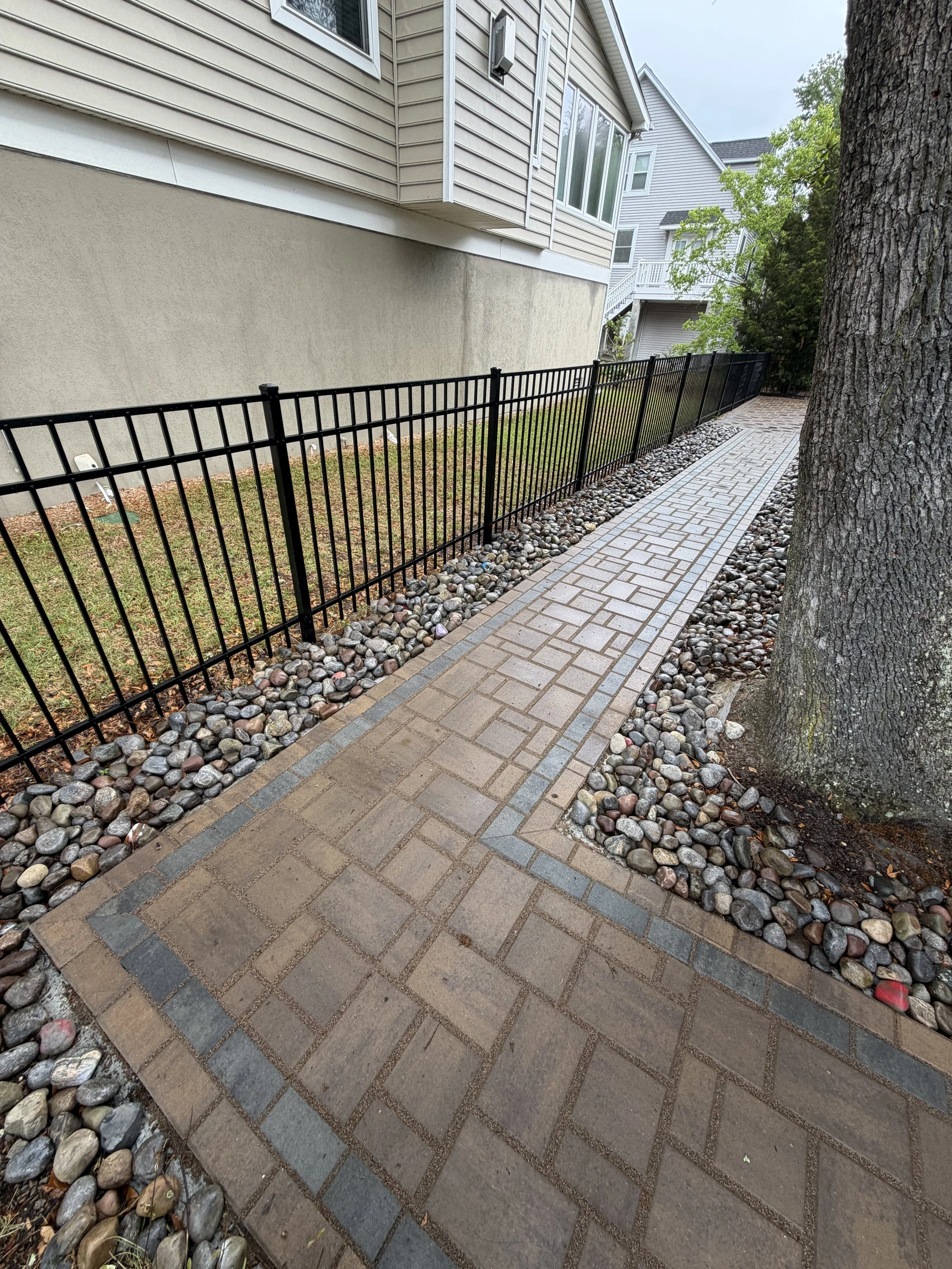 Permeable Paver Pathway