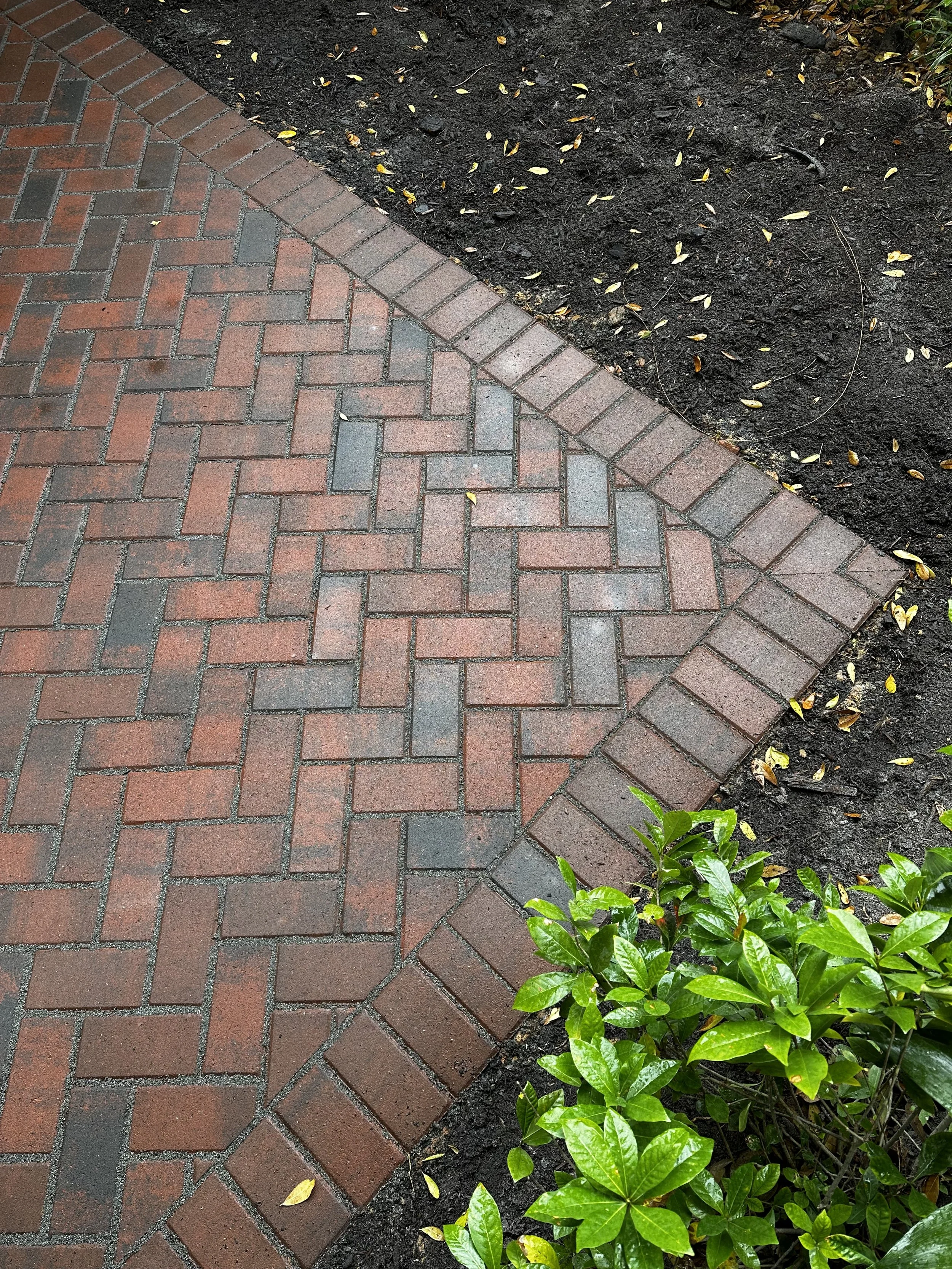Paver Patio: Herringbone