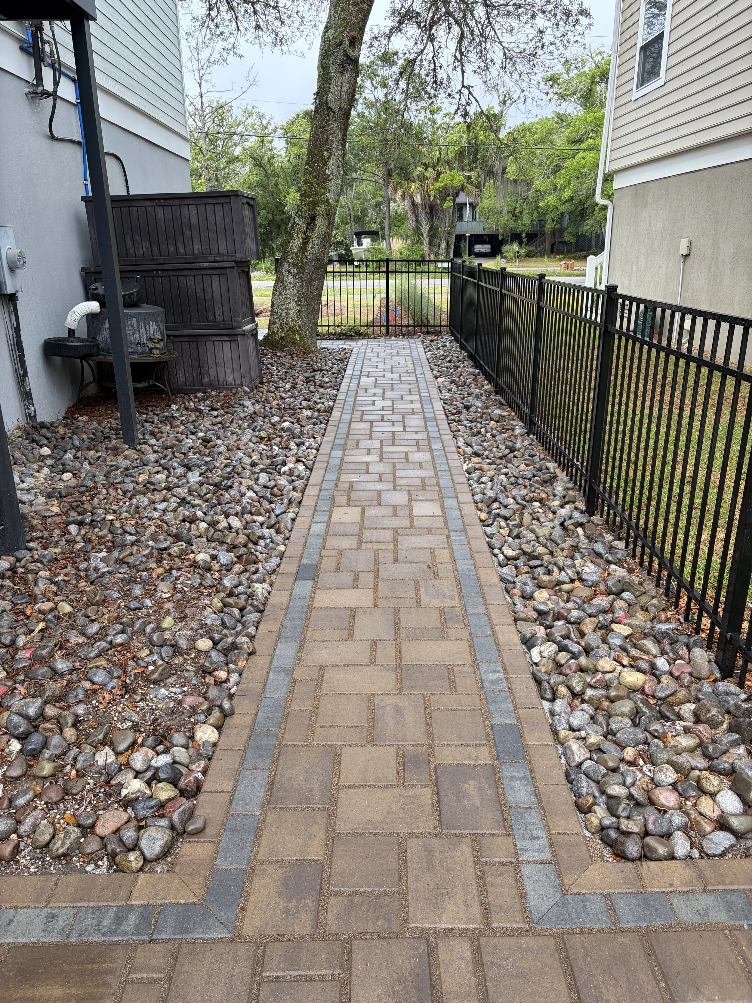 Permeable Paver Pathway