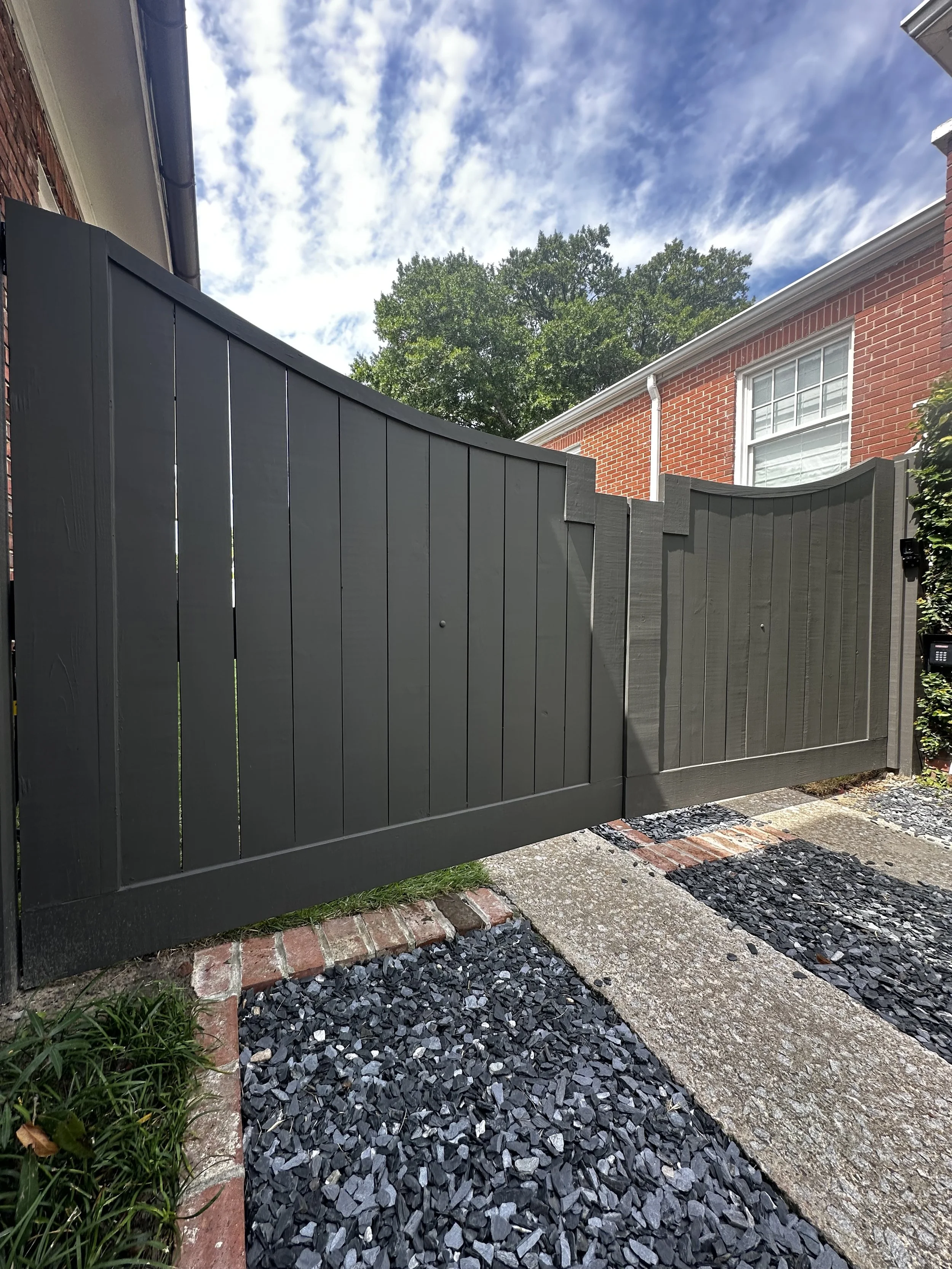 Custom Wooden Automatic Gate