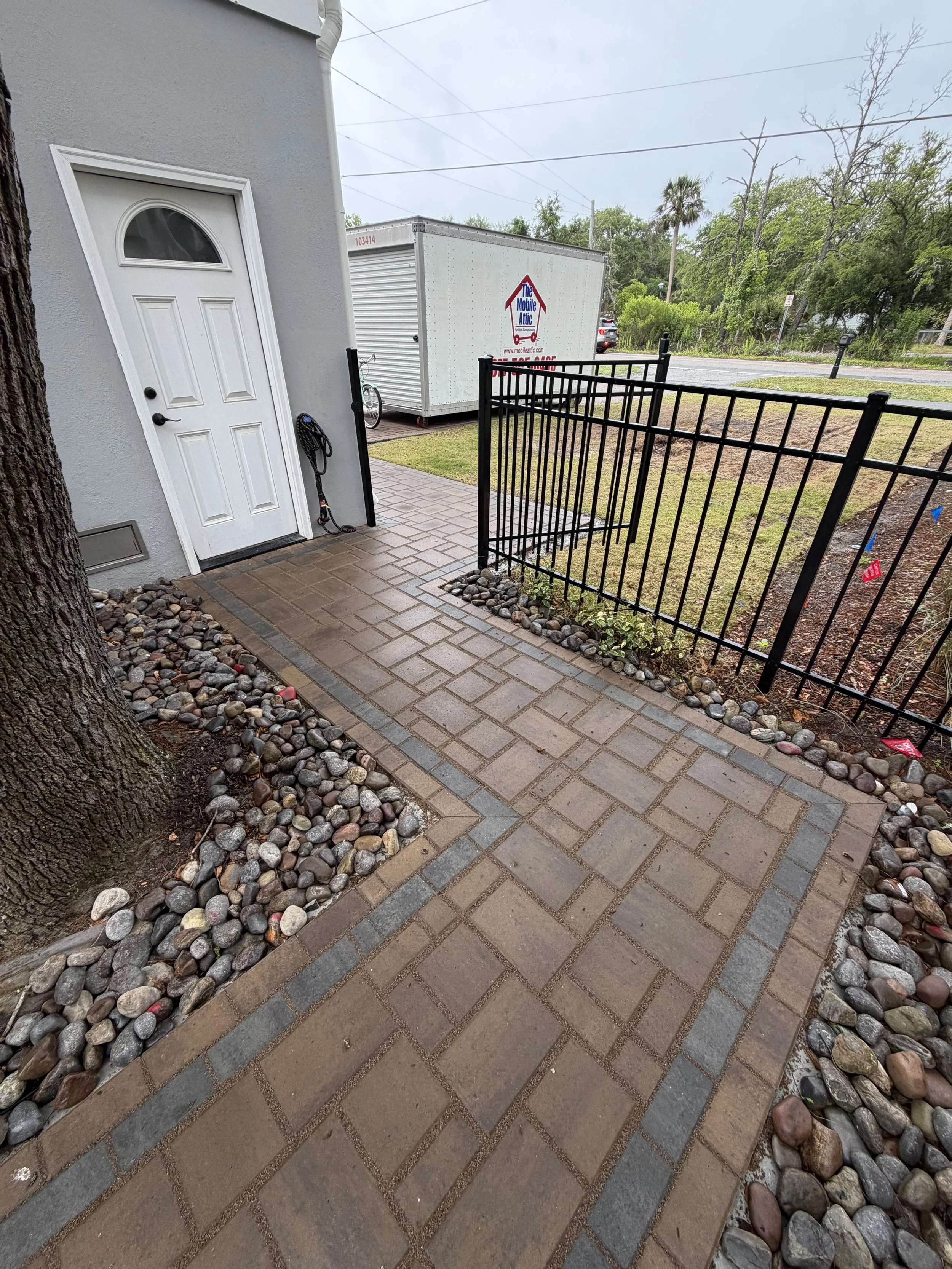 Permeable Paver Pathway