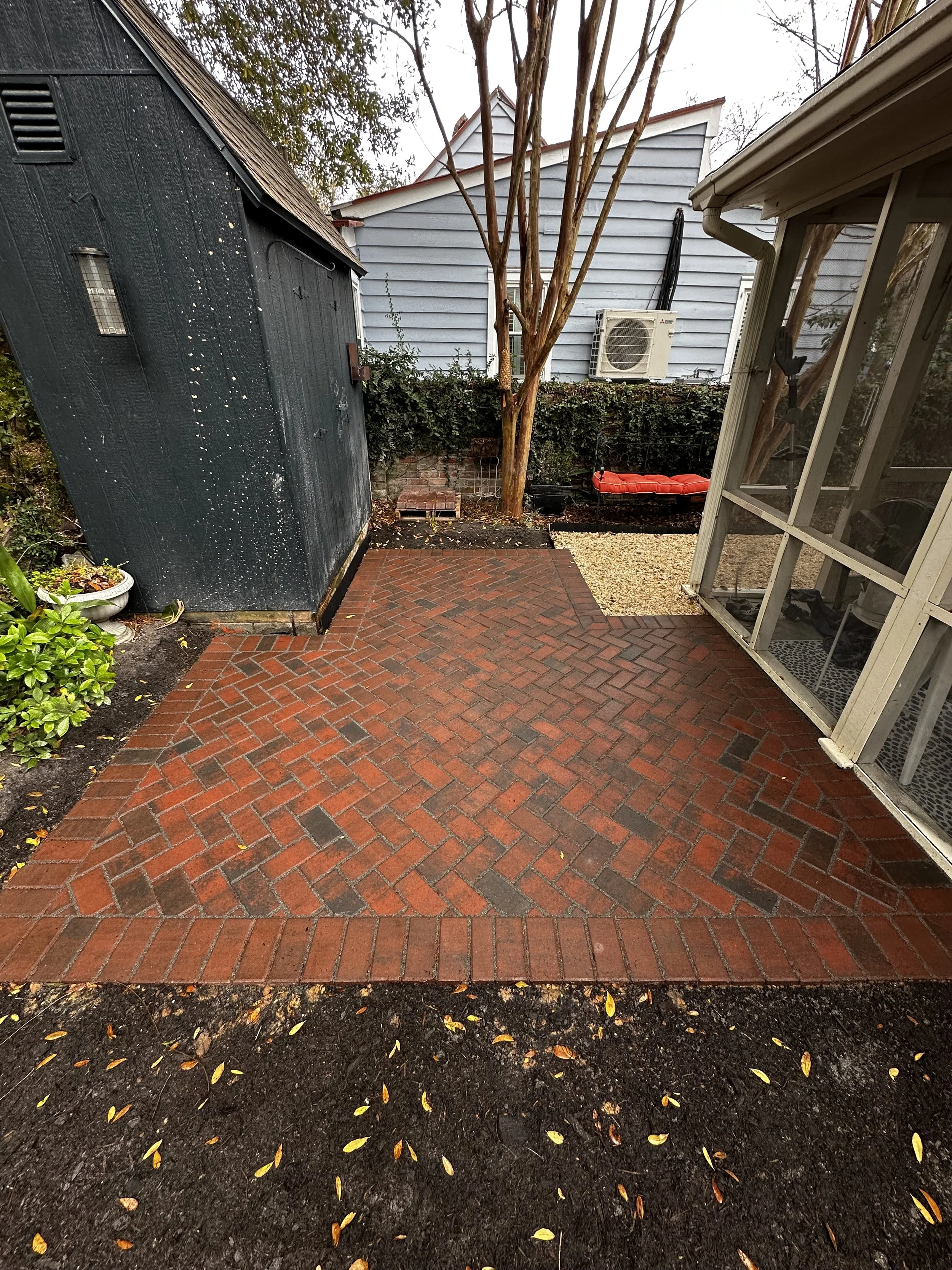 Paver Patio: Herringbone
