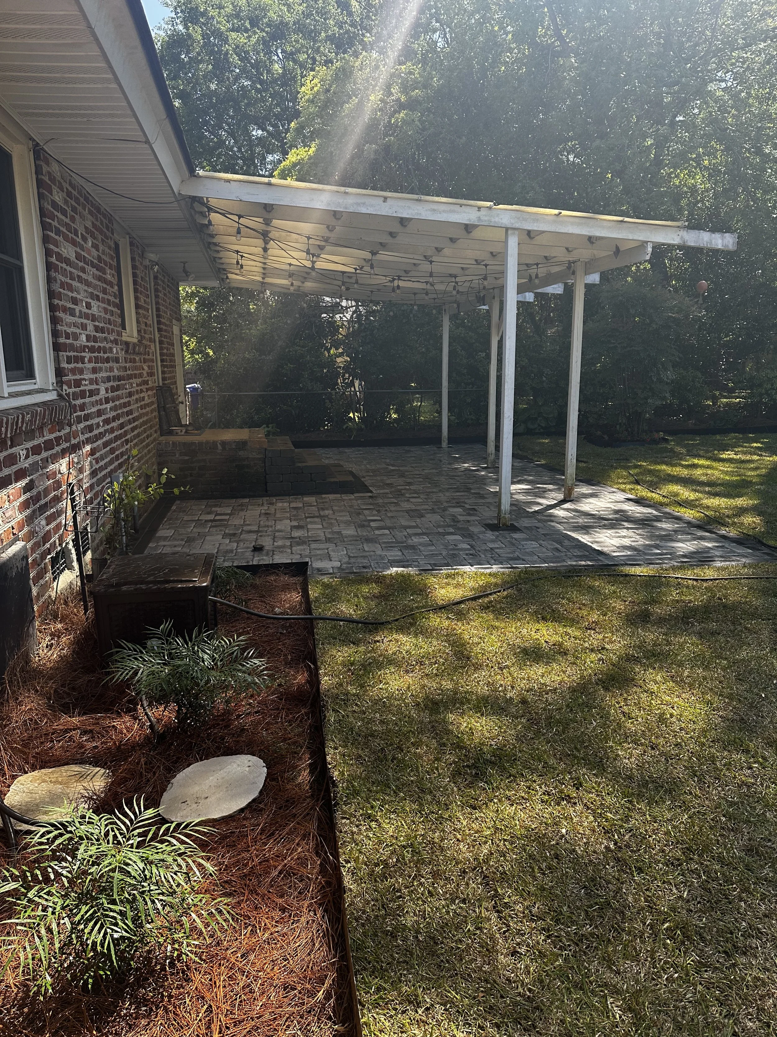 Paver Patio with Landscaping