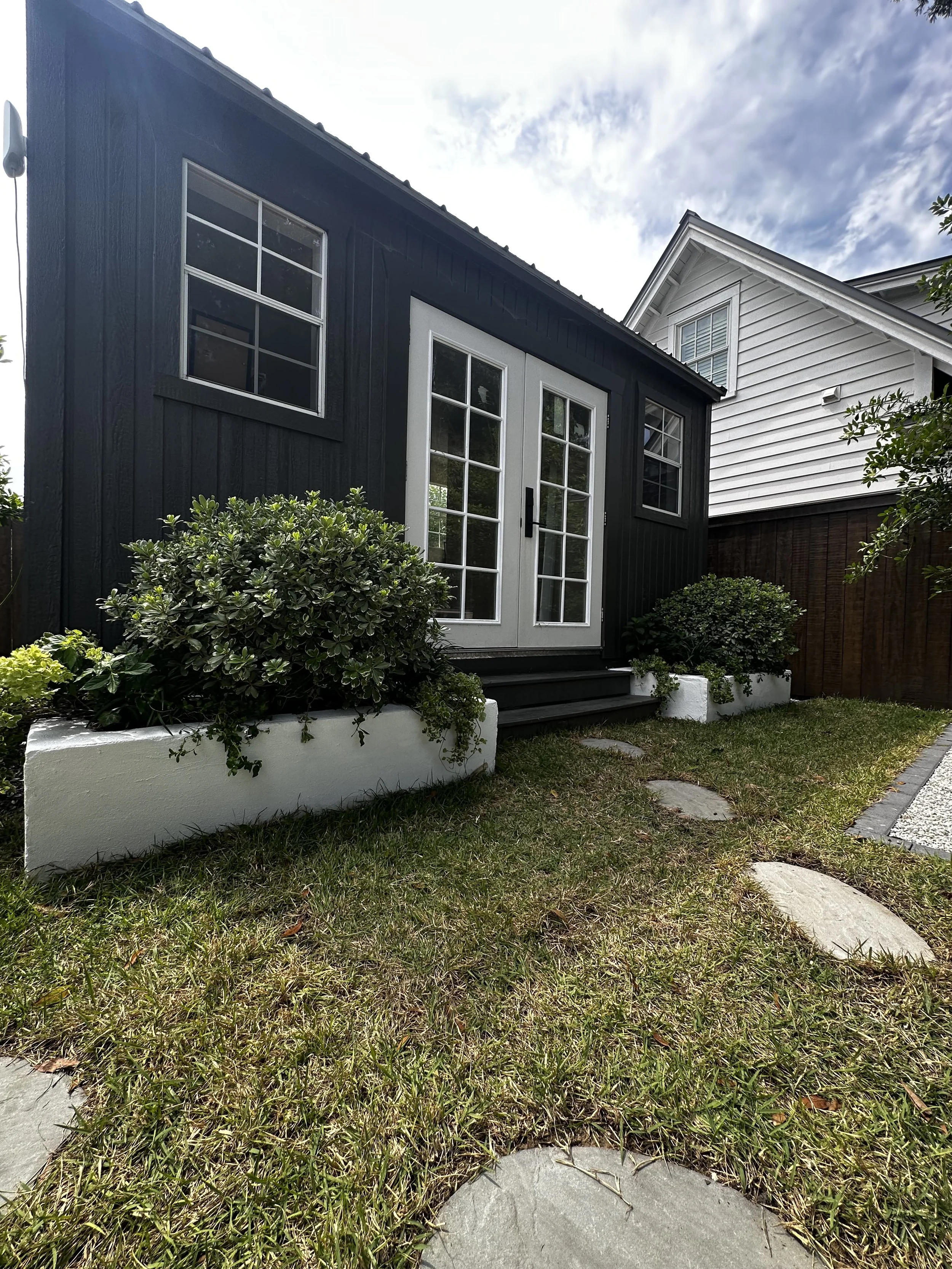 Stucco Planter Boxes