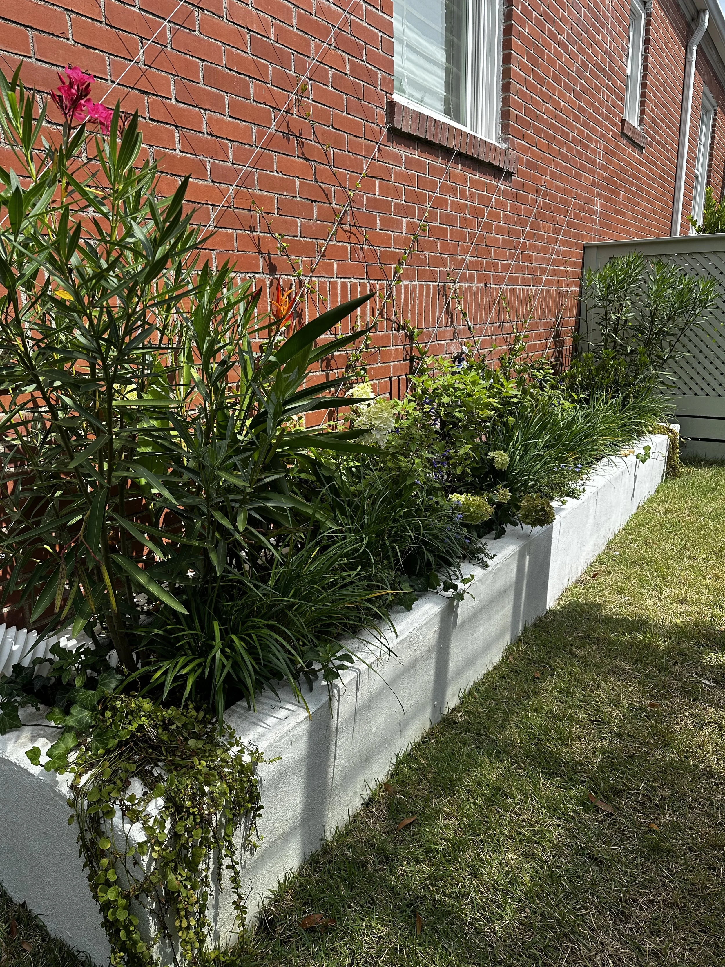 Stucco Flower Planter Boxes