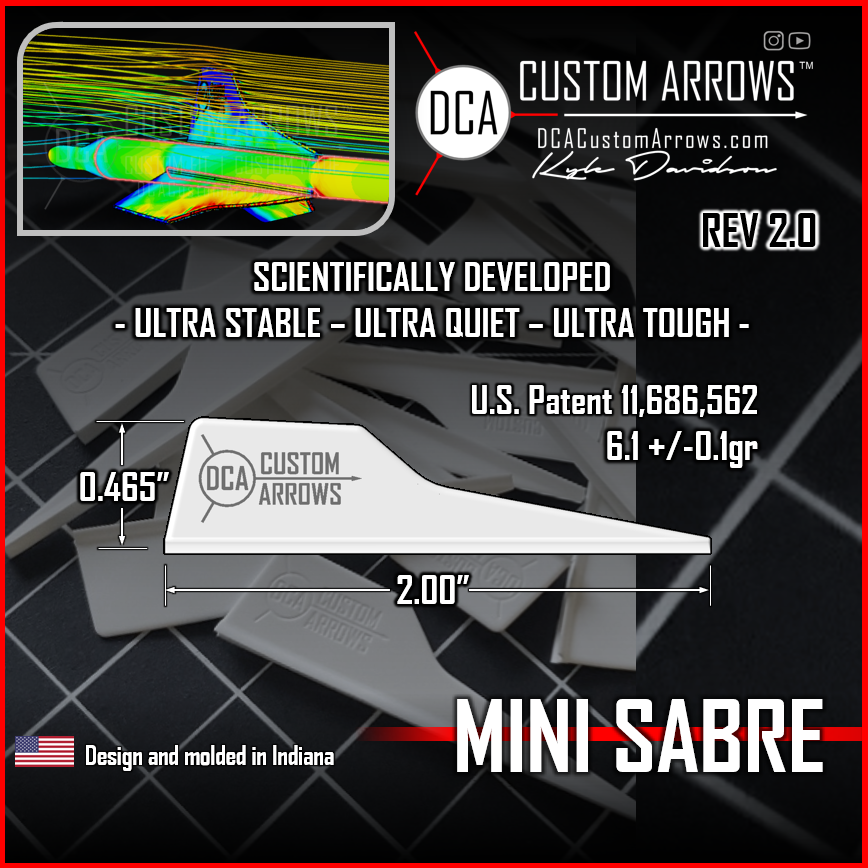 DCA  Mini Sabre Vanes - 100 Pack