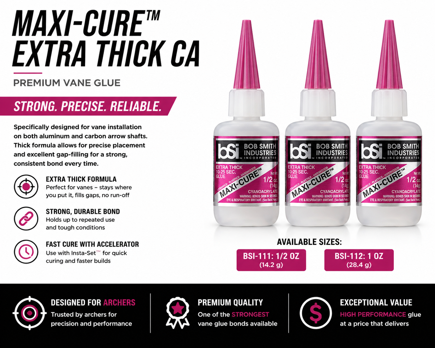 BSI Maxi-Cure™ Extra Thick CA – Premium Vane Glue