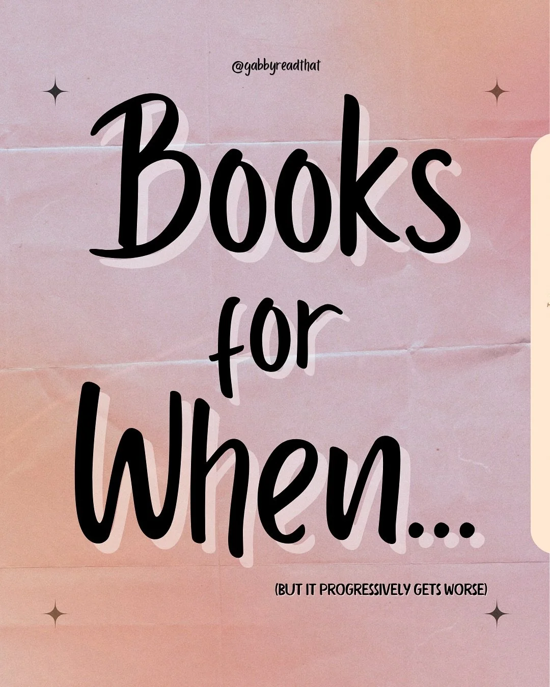 Books for When&hellip; except I can never be serious 😌