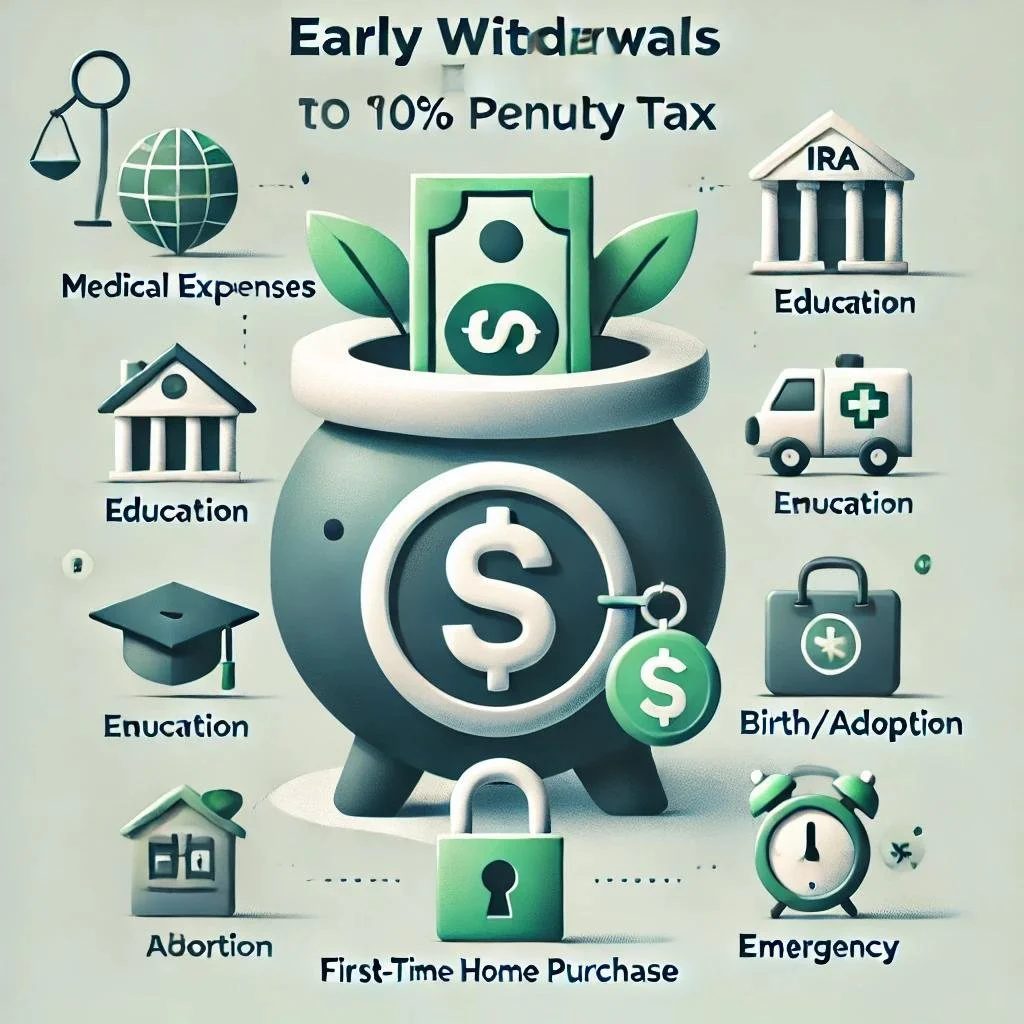 15 Exceptions to the 10% early IRA Withdrawal Penalty