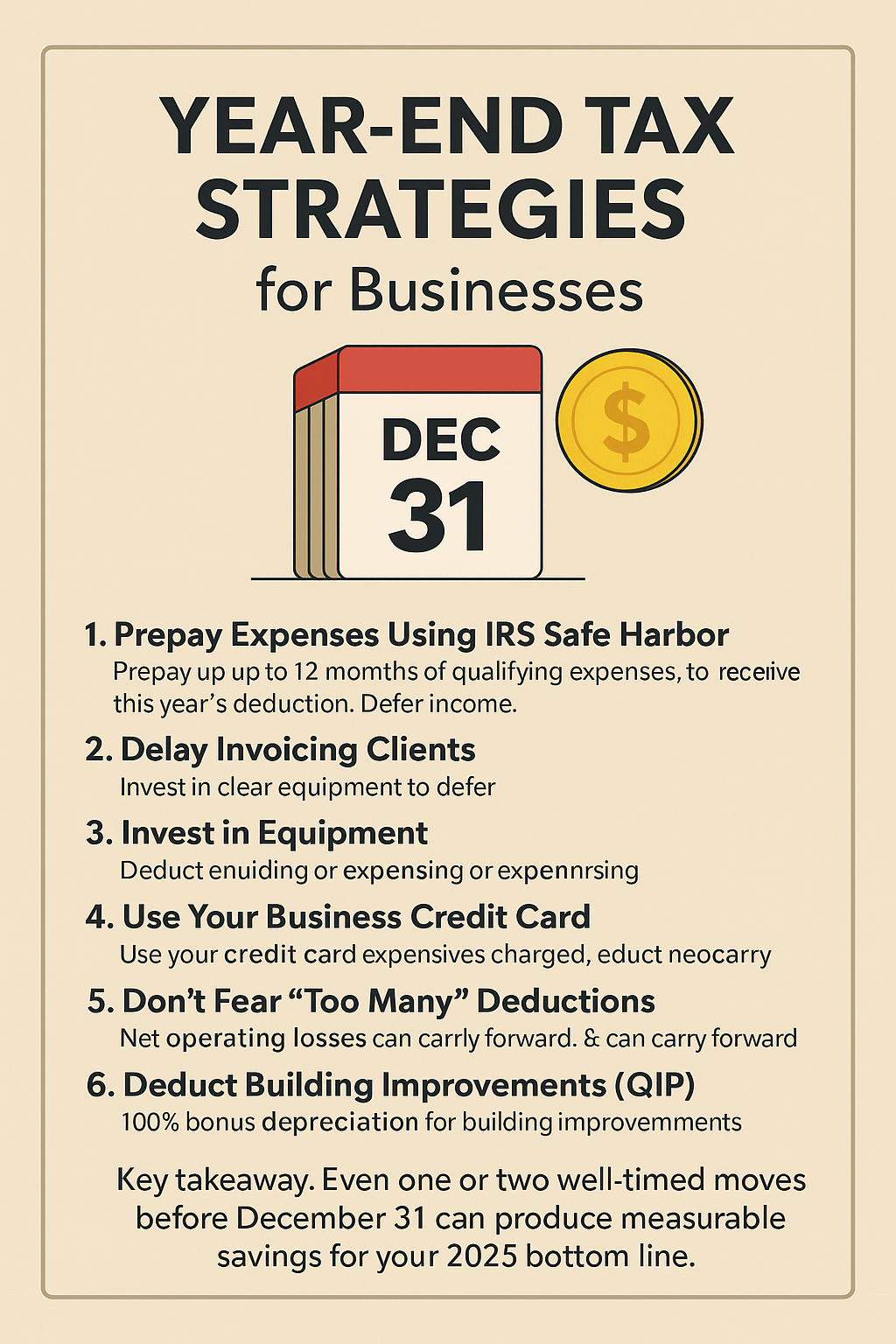 Six Powerful Year-End Tax Strategies for Business Owners