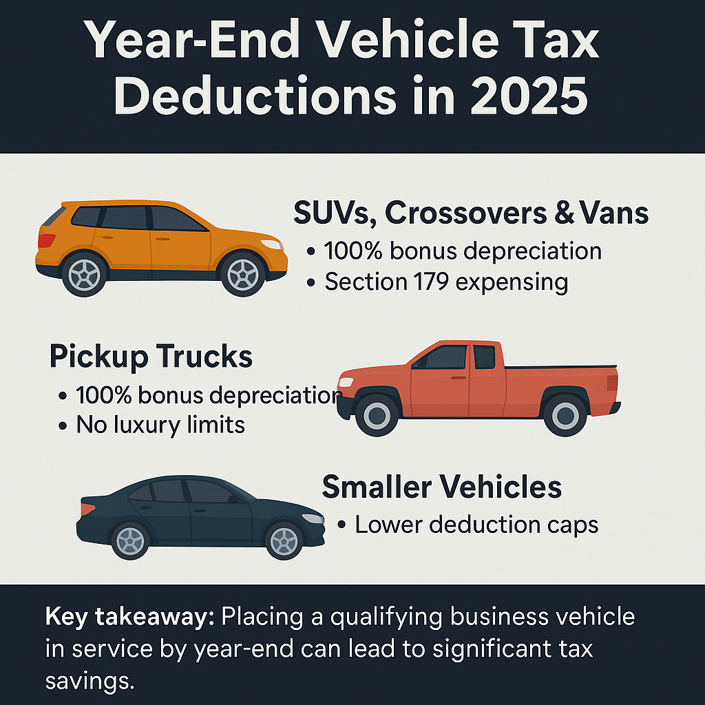 Year-End Vehicle Purchases: A Smart Way to Maximize 2025 Deductions