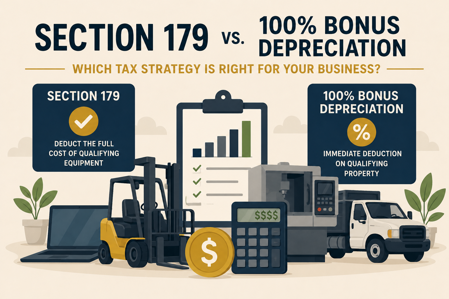 Section 179 vs. Bonus Depreciation: Which Tax Strategy Is Right for Your Business?