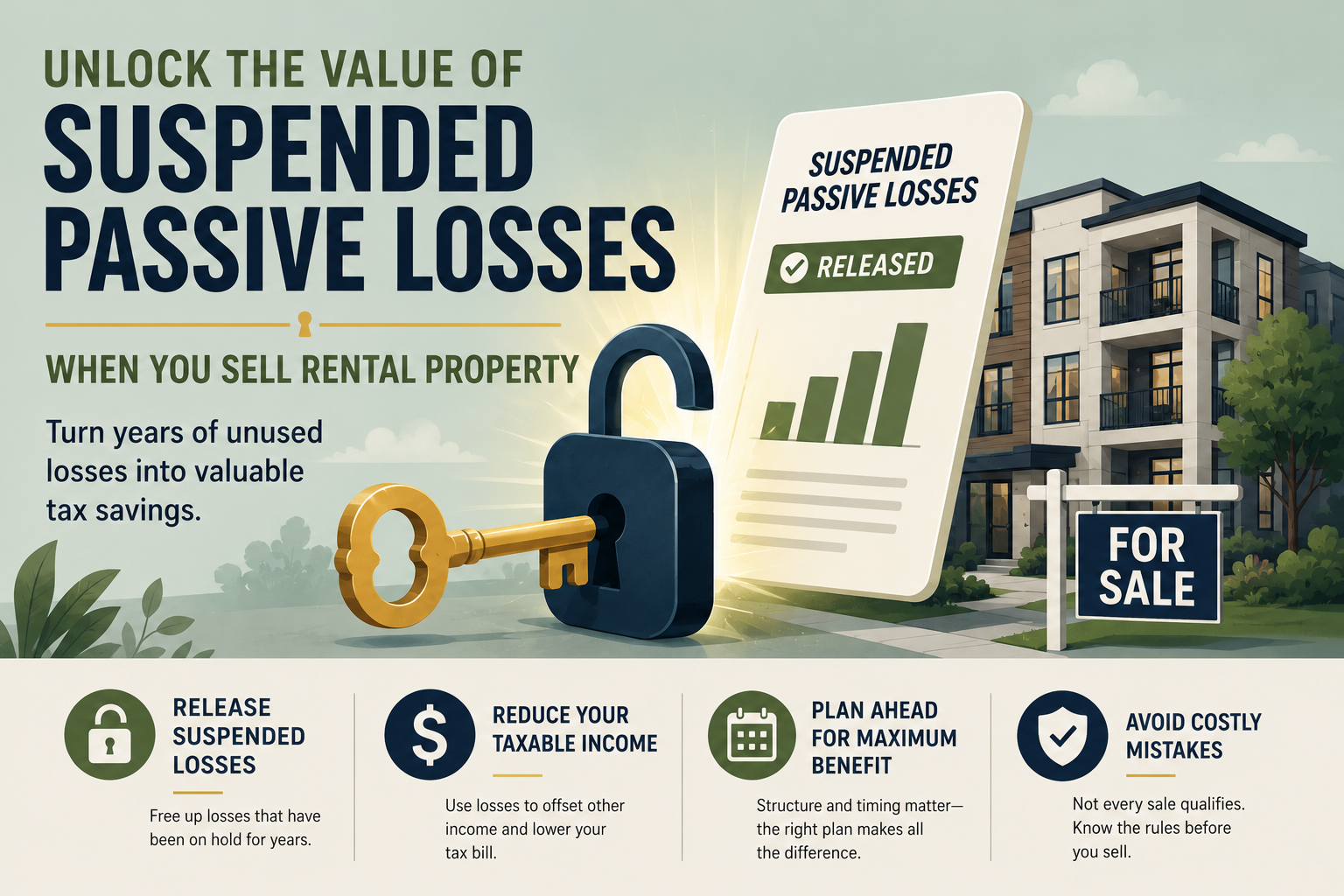 Selling Rental Property? Don't Overlook Suspended Passive Losses
