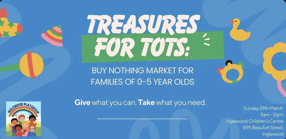 Treasures For Tots: Buy Nothing Market for Families of 0-5 year olds