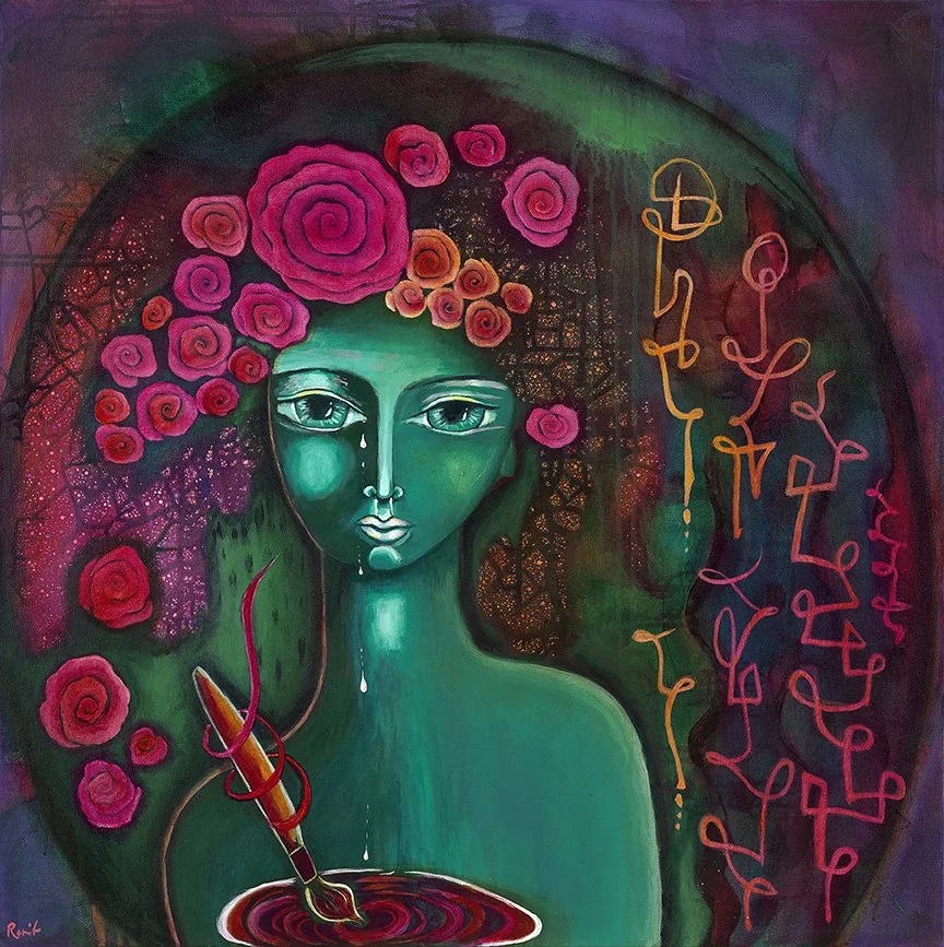 Alchemy of Tears, acrylic on canvas 