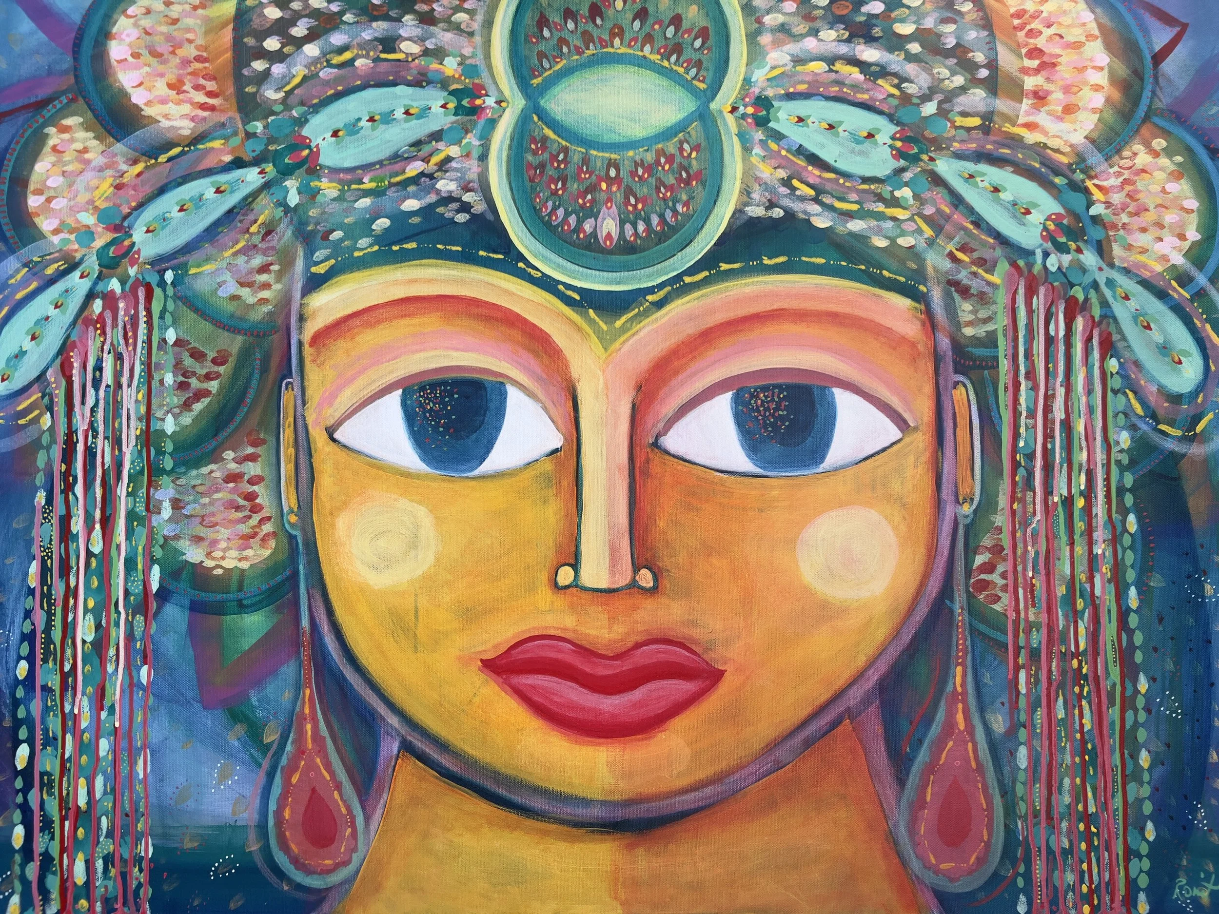 The last painting I made in California. 