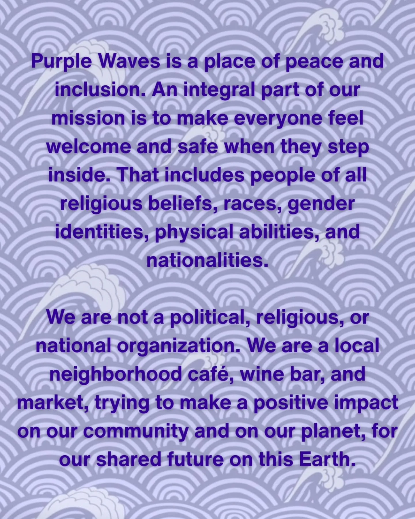 Today someone vandalized our Purple Waves bathroom wallpaper with a message about Gaza, written in permanent marker. It was targeted at me as a Jewish Israeli woman. This is antisemitism, and it is unacceptable in New York City in 2025.
Purple Waves