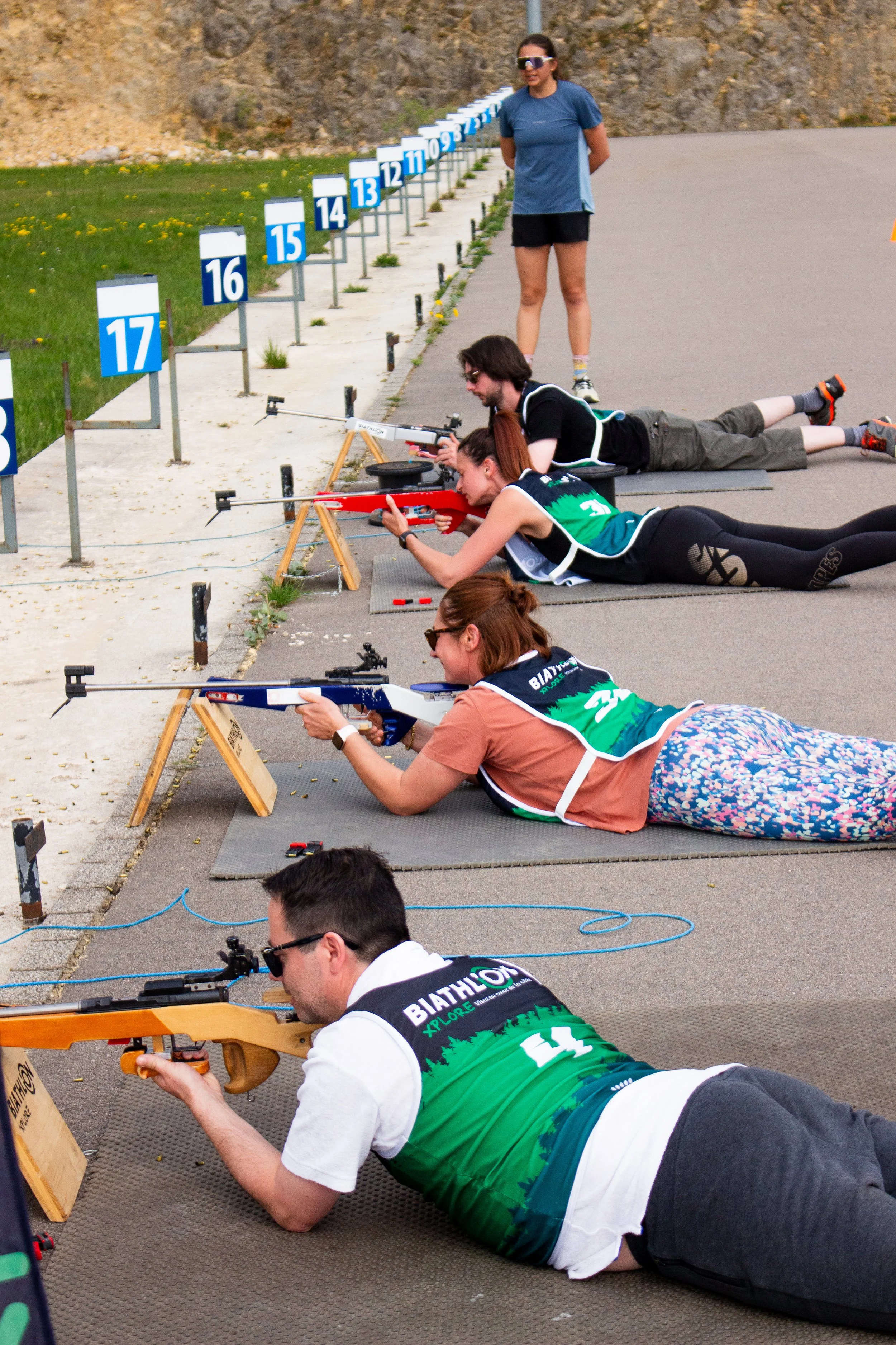 Cours collectif de biathlon montagne du Jura