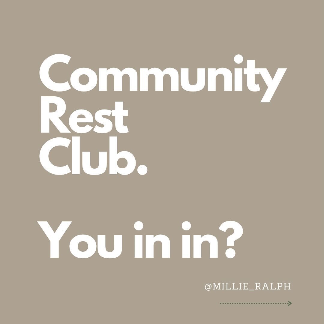 Community Rest Club &mdash; Monthly Online.

FRIDAY OR SUNDAY NIGHT&rsquo;S at 8pm (UK time) you decide.

Comment on the post below with your preference:

FRIDAY OR SUNDAY

#CommunityRestClub
#inin 
#millieralph 
#soundbathmeditation
#meditationpract