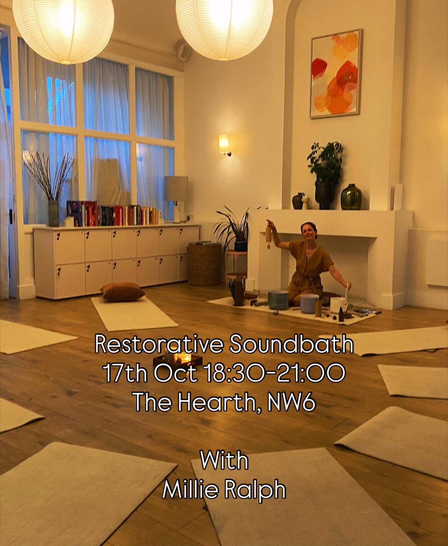 Feel Good Fridays: Soundbath with Millie Ralph
@thehearth.me Friday, October 17 &middot; 6:30 - 9pm

Join Millie for a journey through sound&mdash;a full-body sonic massage easing the nervous system, balancing hormones, and melting stress in communit