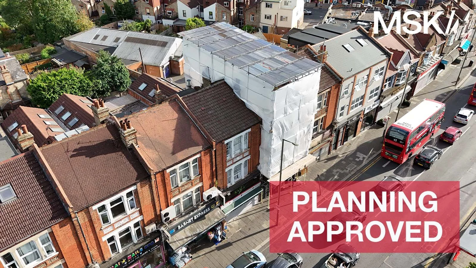 Planning Approval Secured – Subdivision &amp; Roof Extension - 25A Queens Parade, Friern Barnet Road, N11