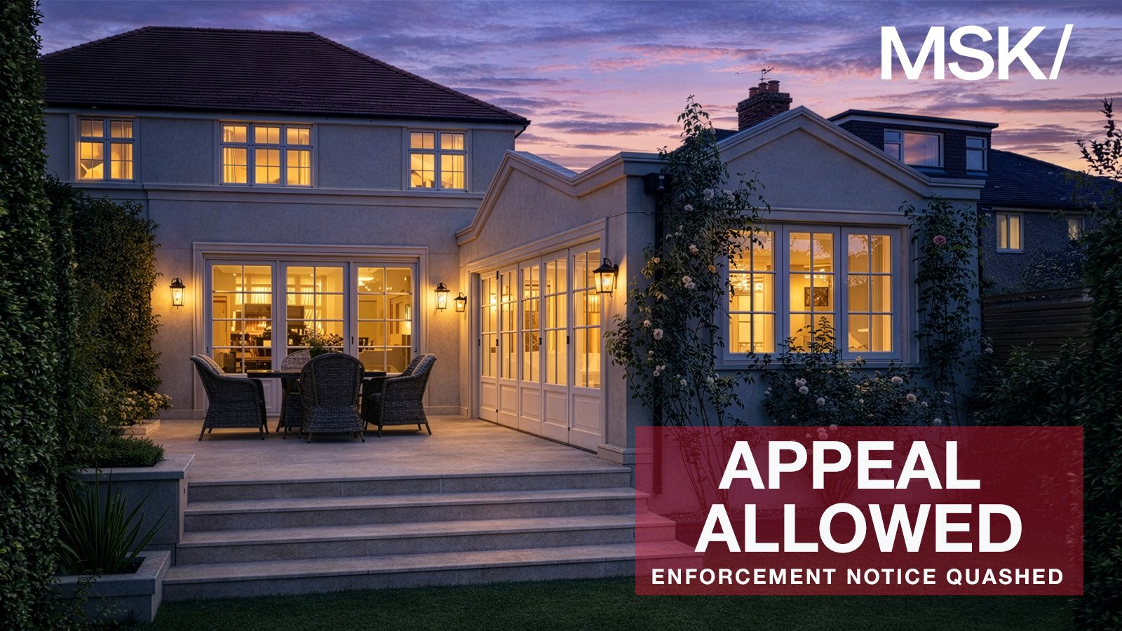Enforcement Appeal Allowed - Planning Permission Granted at Hill Rise, Hertsmere