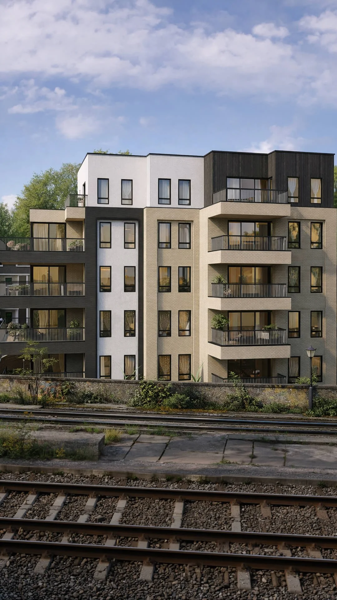 Major mixed-use development in Lewisham, London, comprising commercial units and new flats designed by MSK Design Ltd, delivered through complex planning and design coordination.