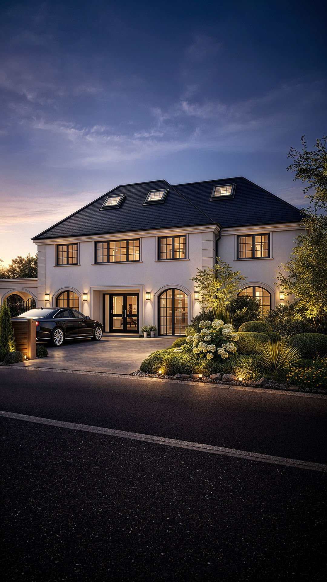 Elegant modern period-style new build home in Cambridge designed by MSK Design Ltd, combining traditional character with modern architectural detailing through full planning and technical delivery