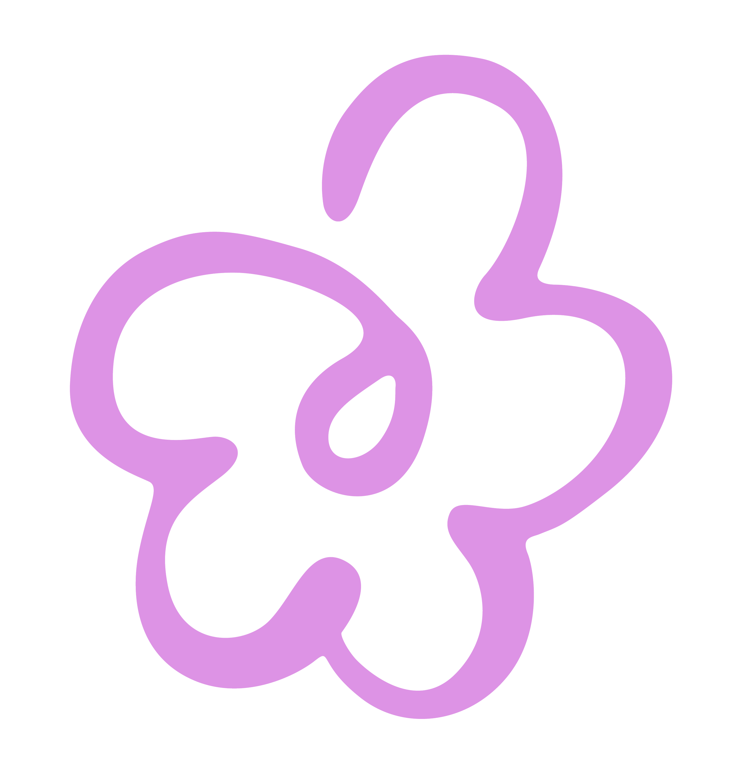 Close-up of purple Twitter bird logos on a black background.