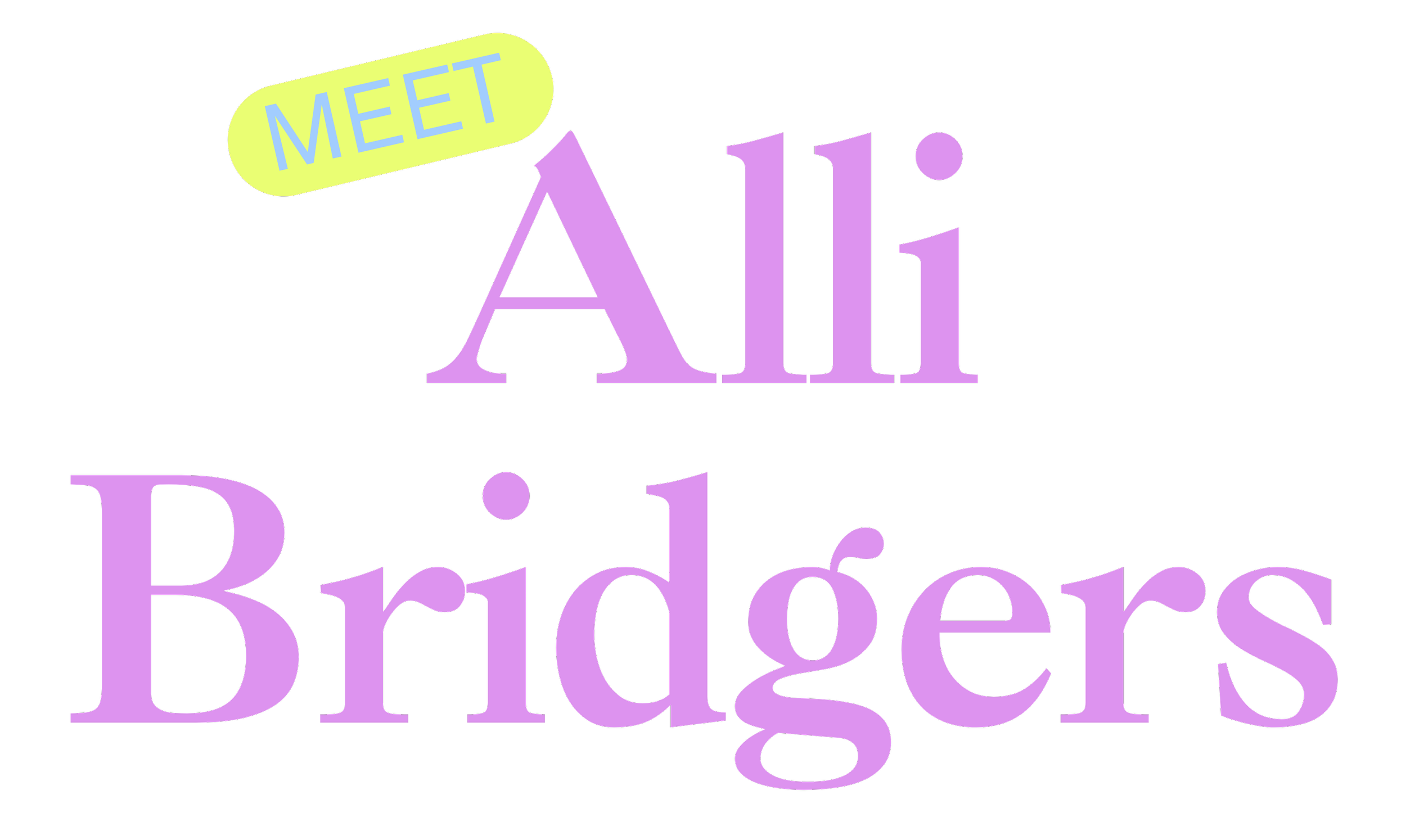 Colorful text saying 'Meet all the Bad girls' with a neon-like appearance on a black background.